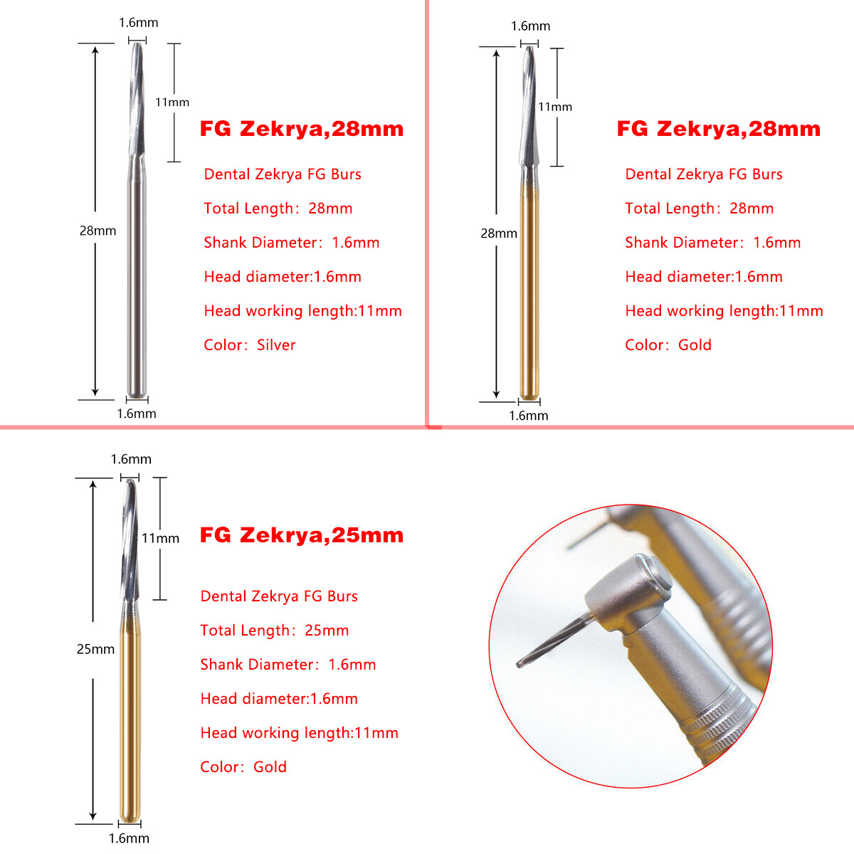Dental Surgical/ Tungsten Carbide Burs Endo Bur For High Low Speed Handpiece VIP