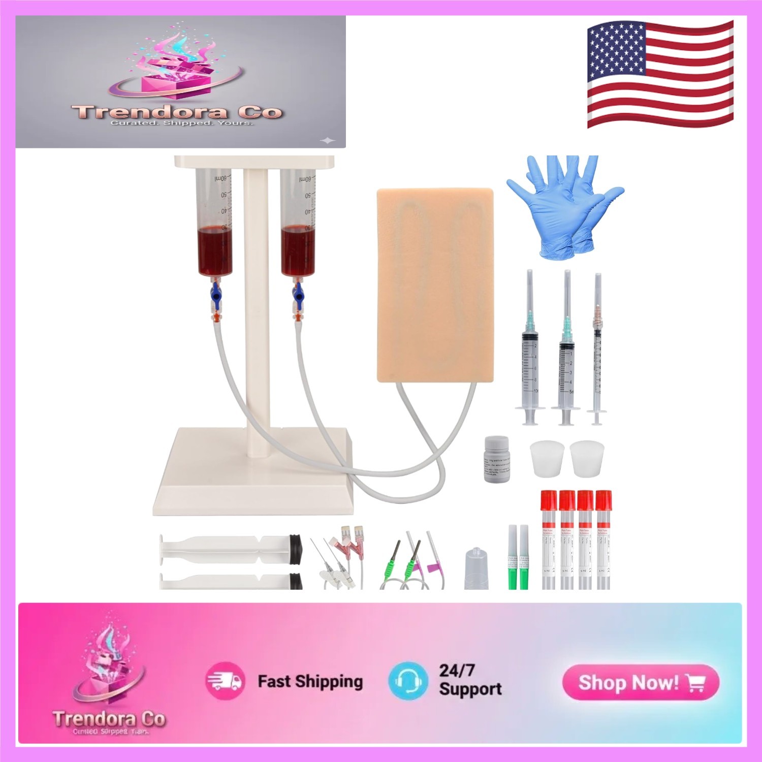 Comprehensive Blood Infusion and Venipuncture Practice Kit for Medical Experts