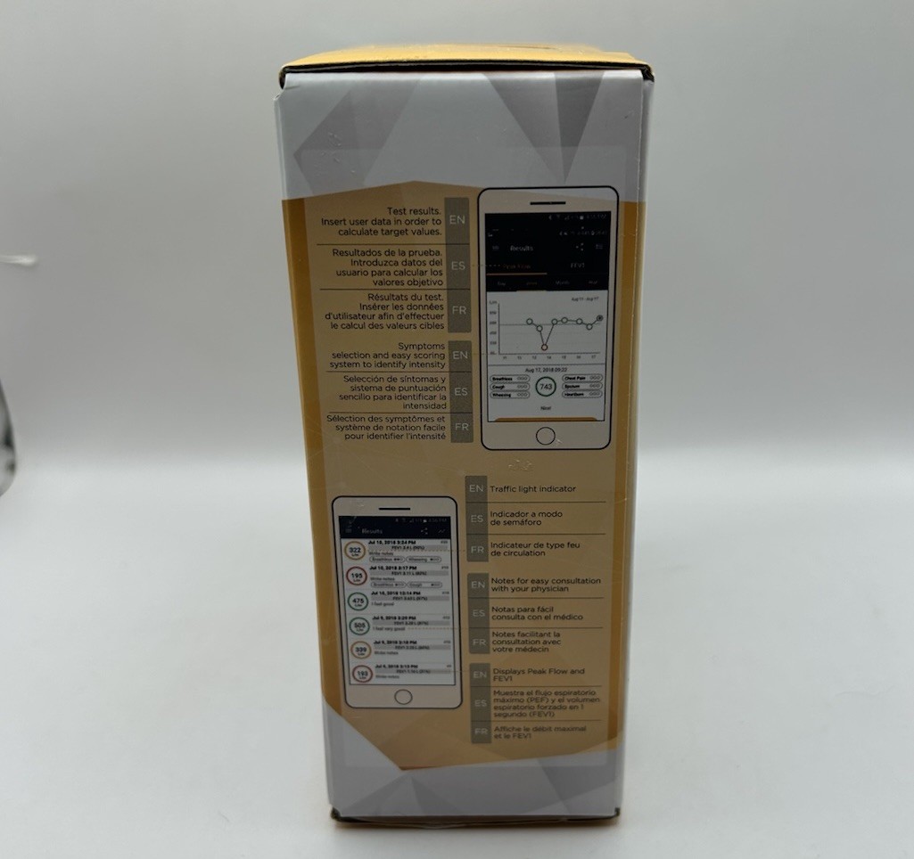 MIR Smart ONE Pocket Spirometer for Peak Flow & FEV1 Monitoring Sealed