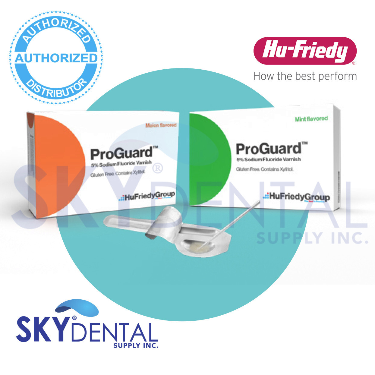 Hu-Friedy Fluoride Varnish ProGuard in Melon or Mint flavors 50/pk