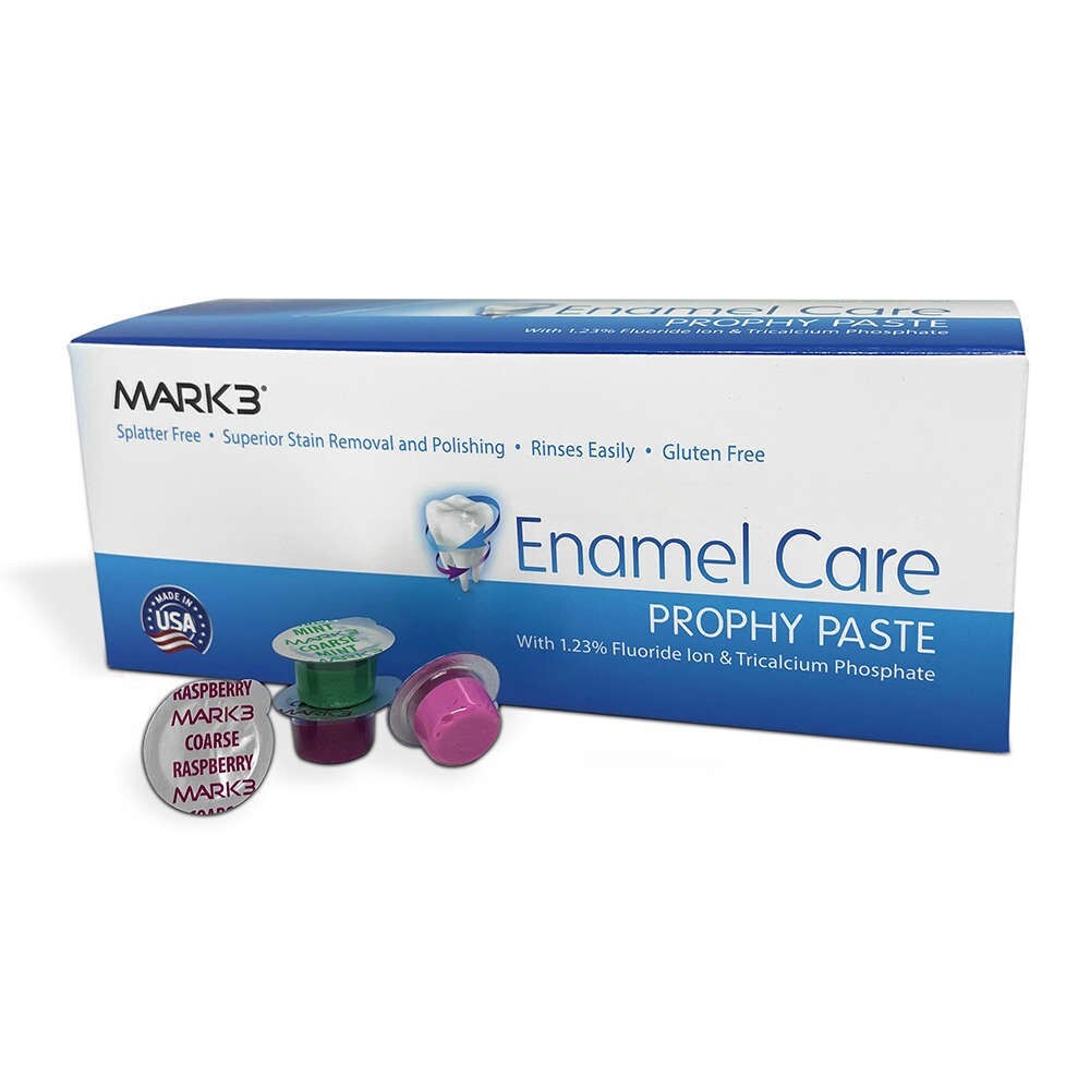 Enamel Care Prophy Paste, 200/Pack, Fine Bubble Gum, 2 Boxes, Mark3, 100-1558