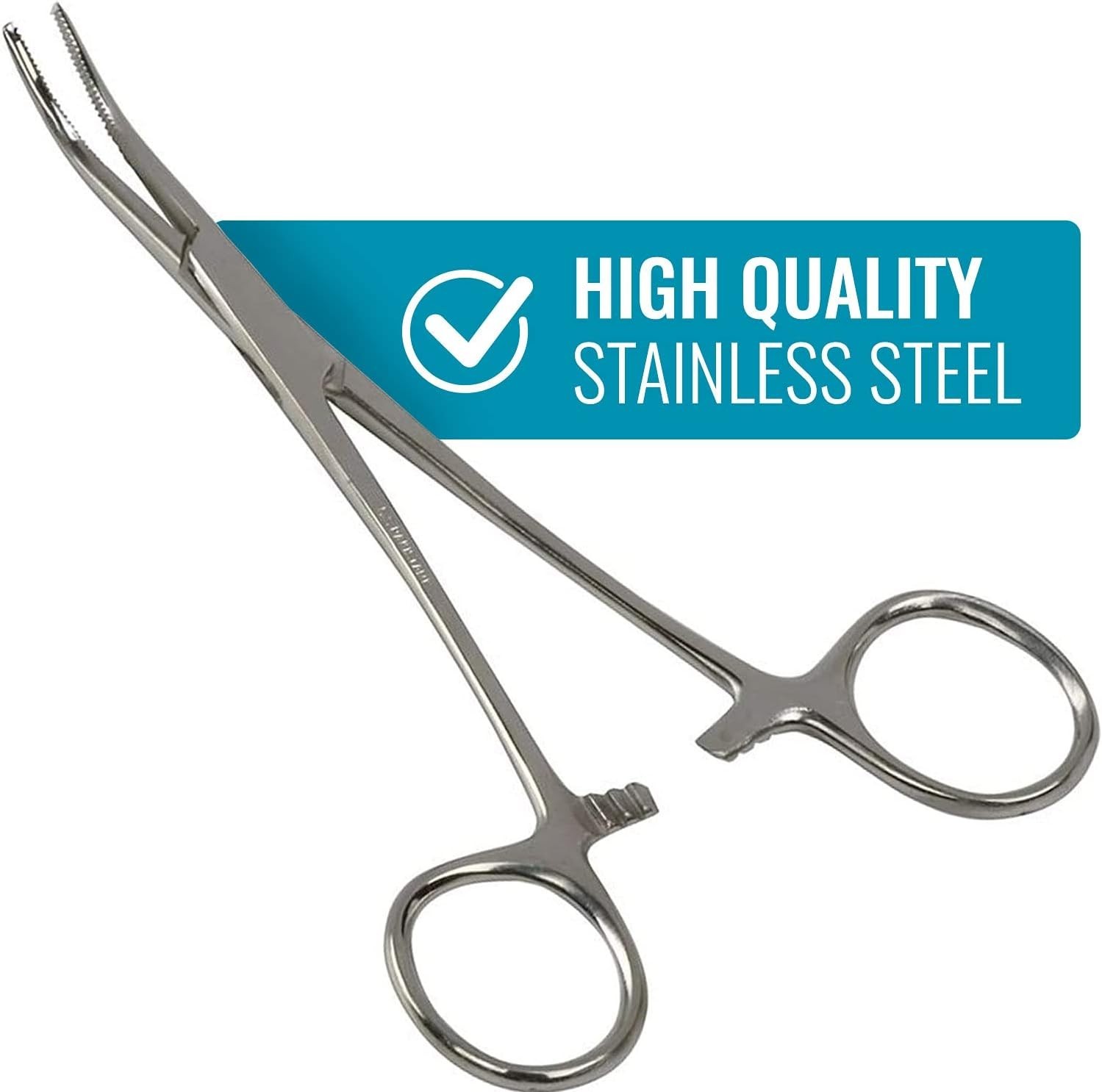 Curved Locking Tweezers Clamp 5.5″ – Surgical Precision for Home & Medical Use