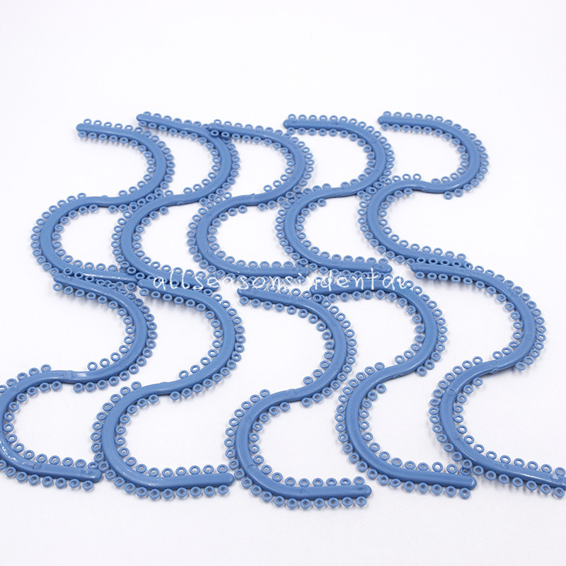 700 Pcs Dental Orthodontic Separate Tie molded separators Blue Color 10 Sticks