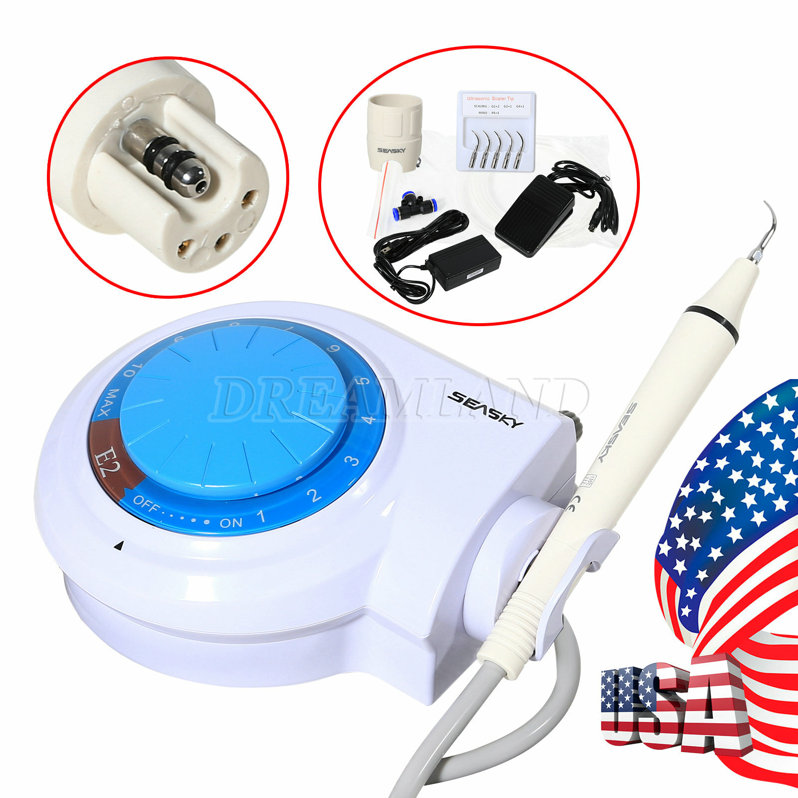 FDA Cavitron Dental Ultrasonic Piezo Scaler Detach handpiece fit Woodpecker EMS