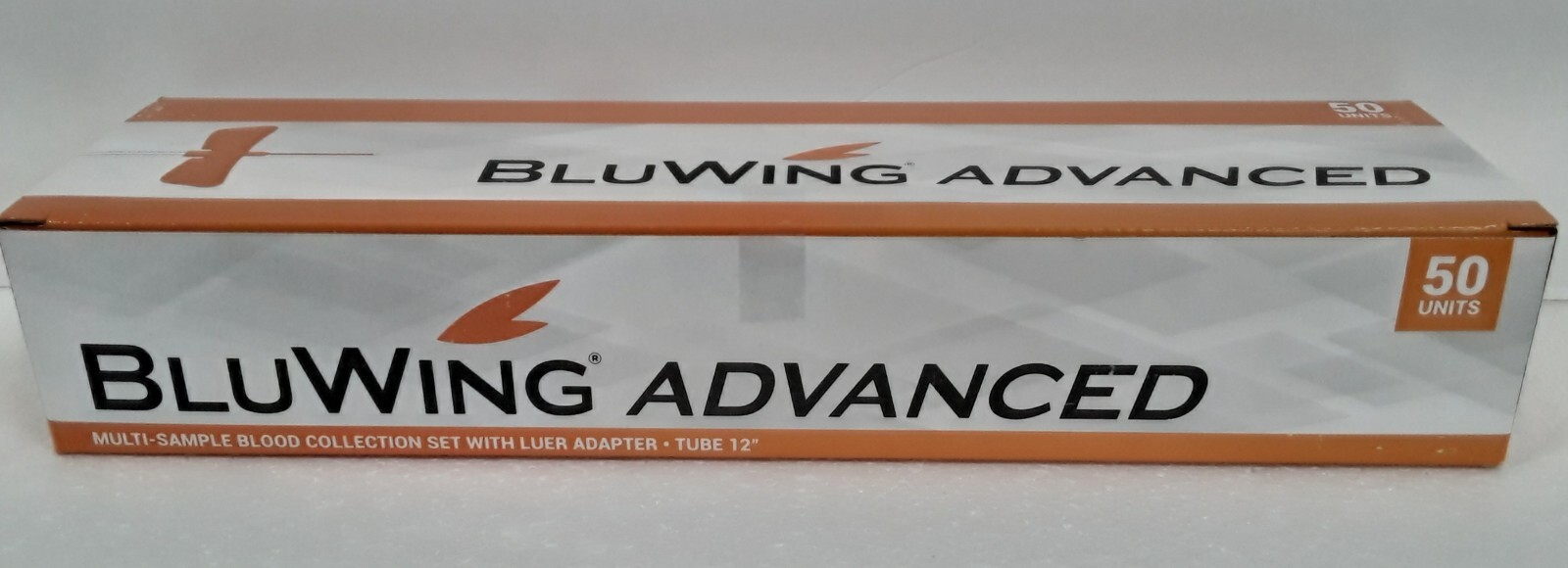 BluWing 25g Safety Blood Coll. Set w/Luer Adapter 50/BX Ref No MER2025 Long Exp.