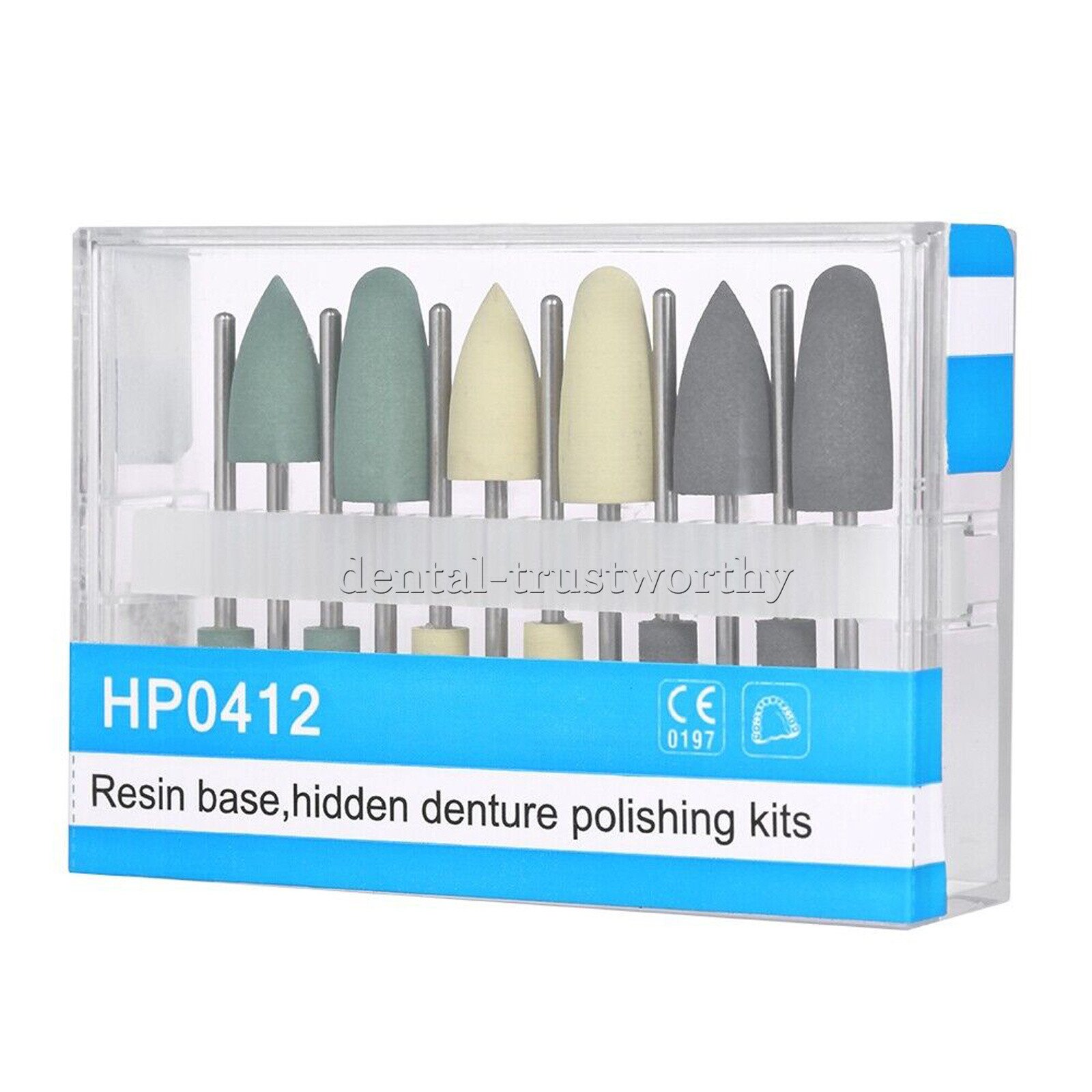 Dental Diamond Burs Cups Brushes Composite Polishing Kit for Low Speed Handpiece