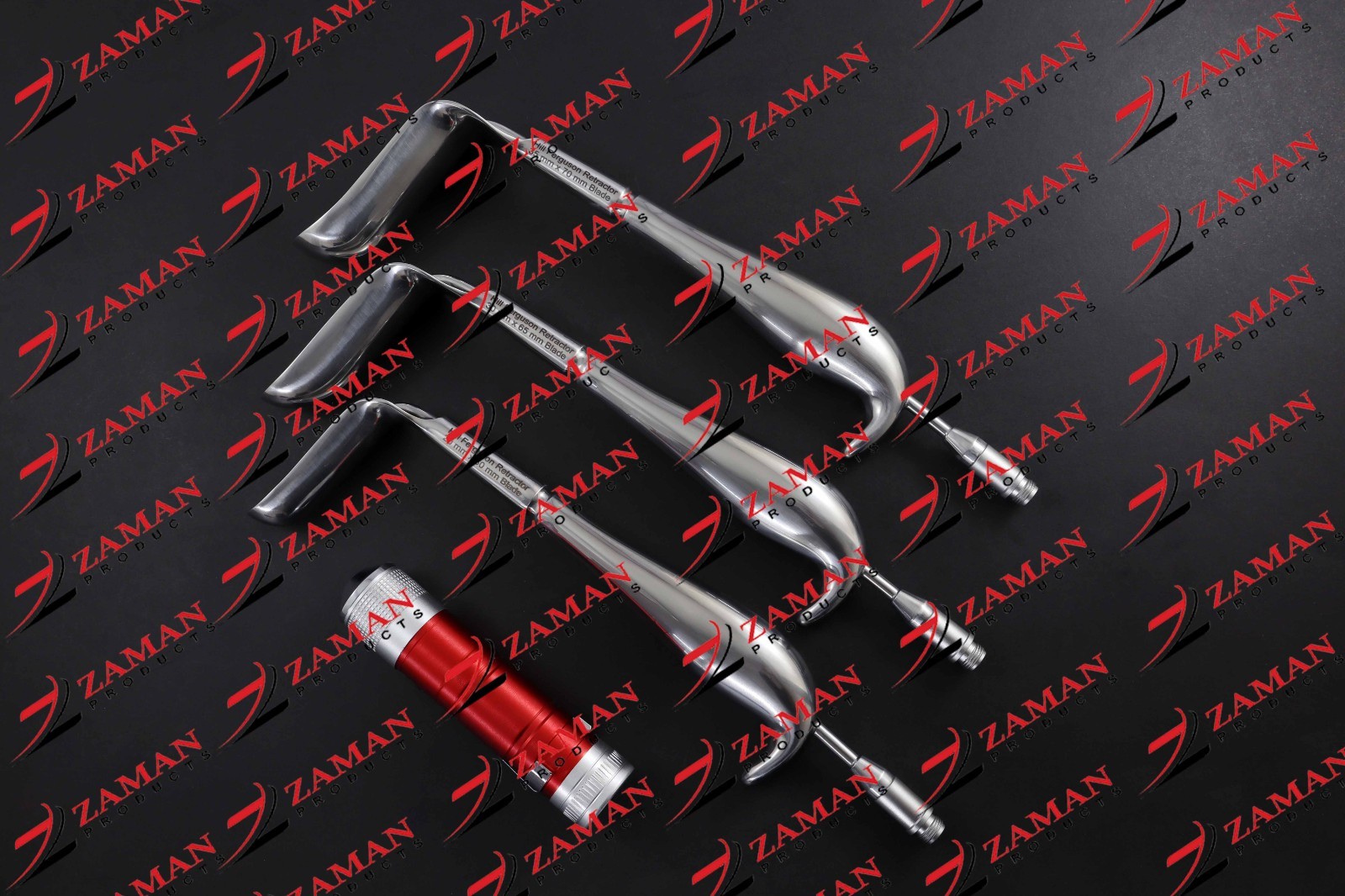 Hill Ferguson Rectal Retractor Fiber Optic 3 PCs Set S,M,L Surgical Instruments