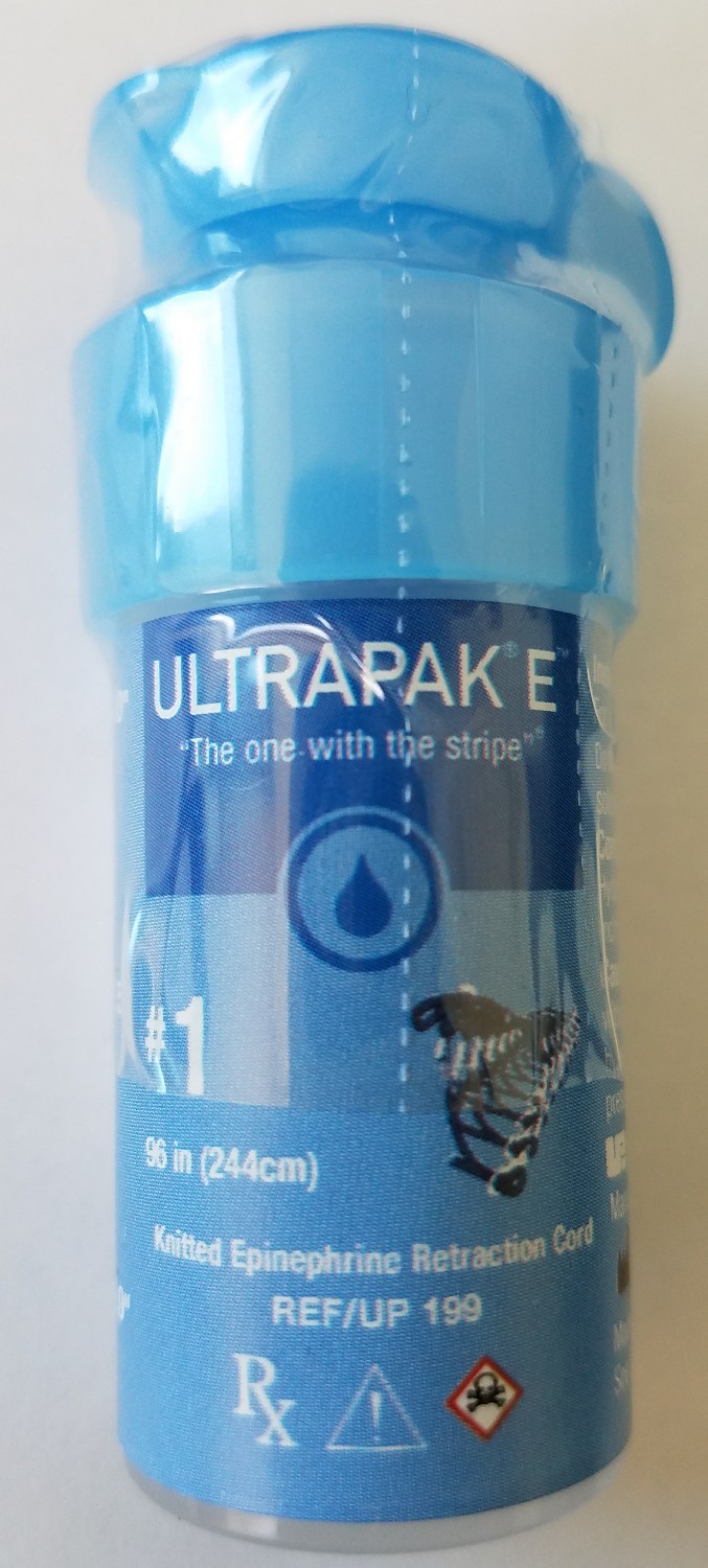 Ultrapak E Dental Gingival Retraction Knitted Cord Packing Ultradent Size 1