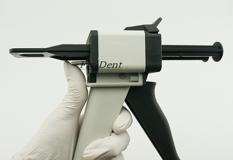 Dental Impression Material Mixing Cartridge Dispenser Delivery Gun 1:1 10:1 50ml