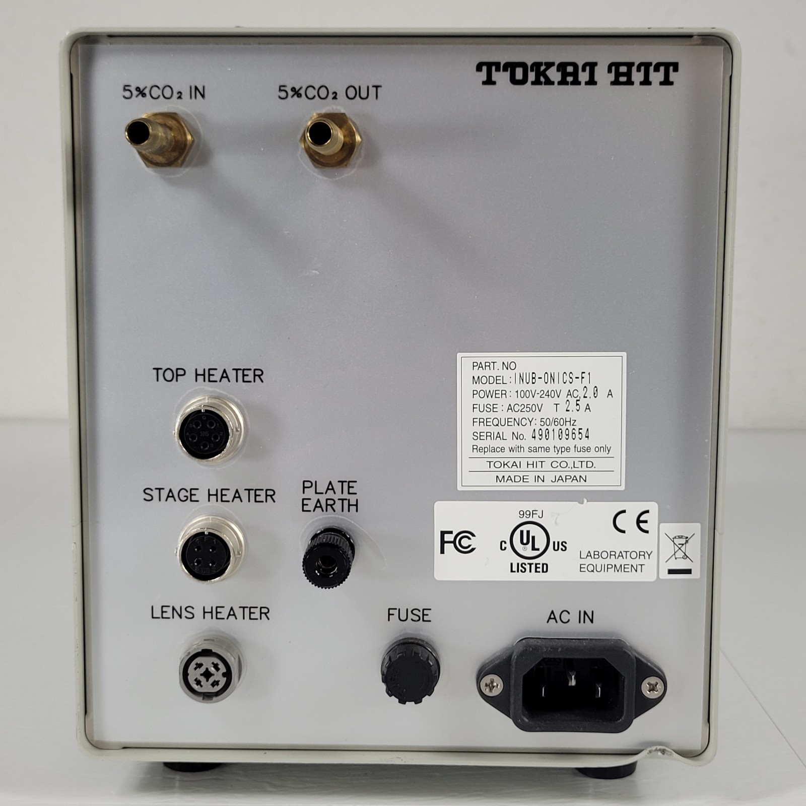 Tokai Hit INUB-ONICS-F1 Top Stage Incubation Heater System for Microscopes