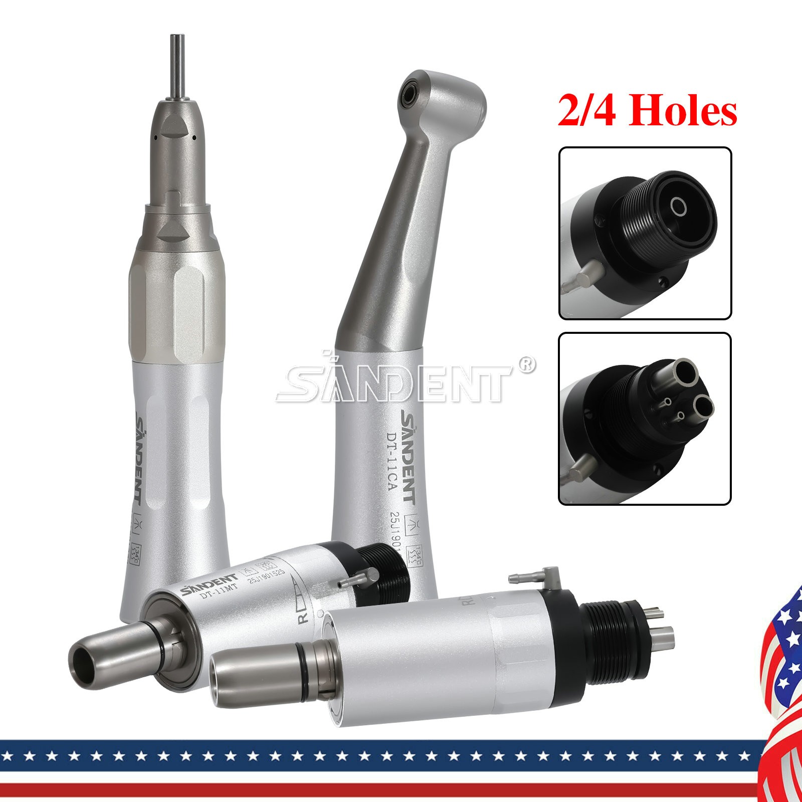 Dental E-generator LED Fiber High Speed/Slow Low Speed Handpiece 4Hole/2Hole
