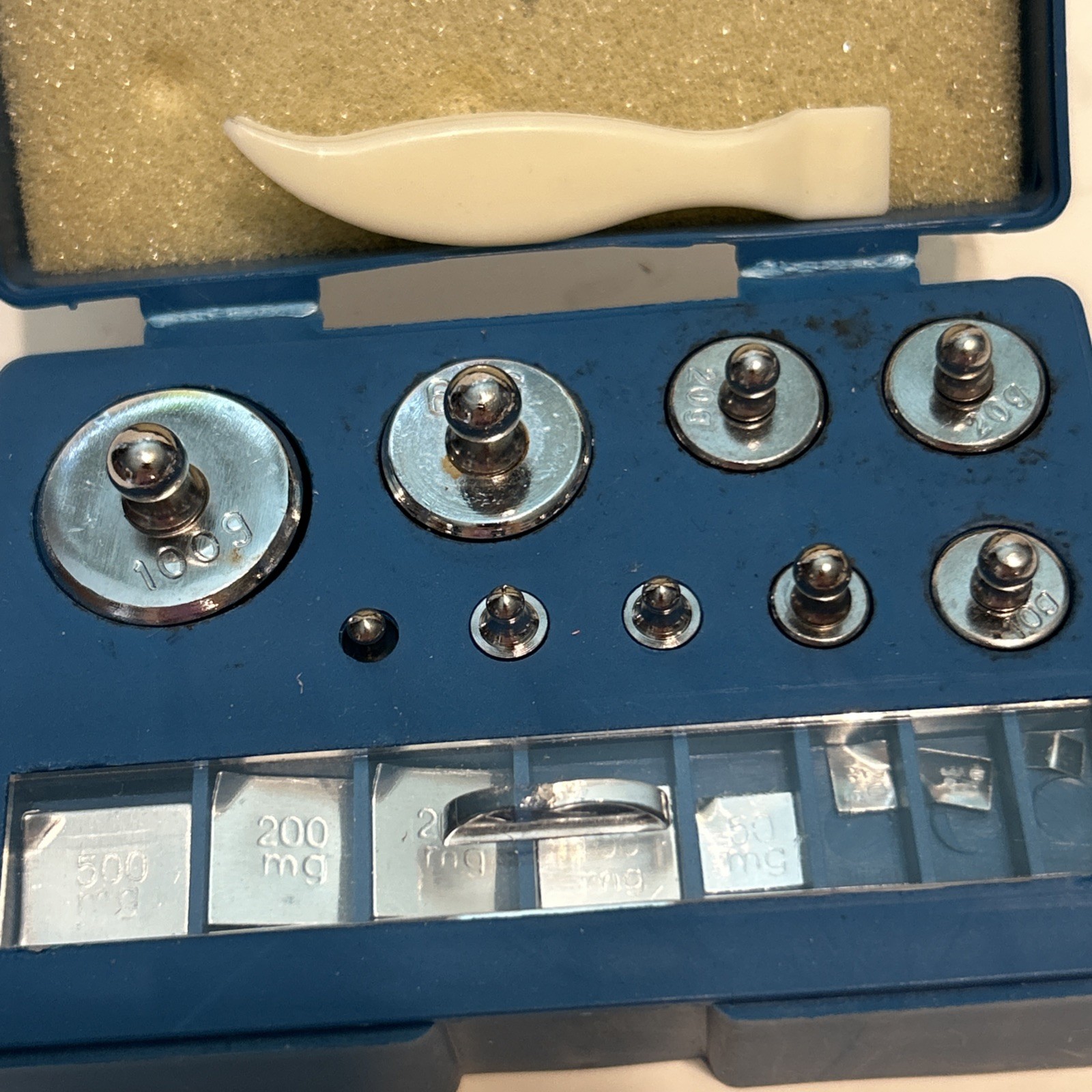17-Piece Precision Calibration Weight Set for Accurate Measurements, 10mg-100g