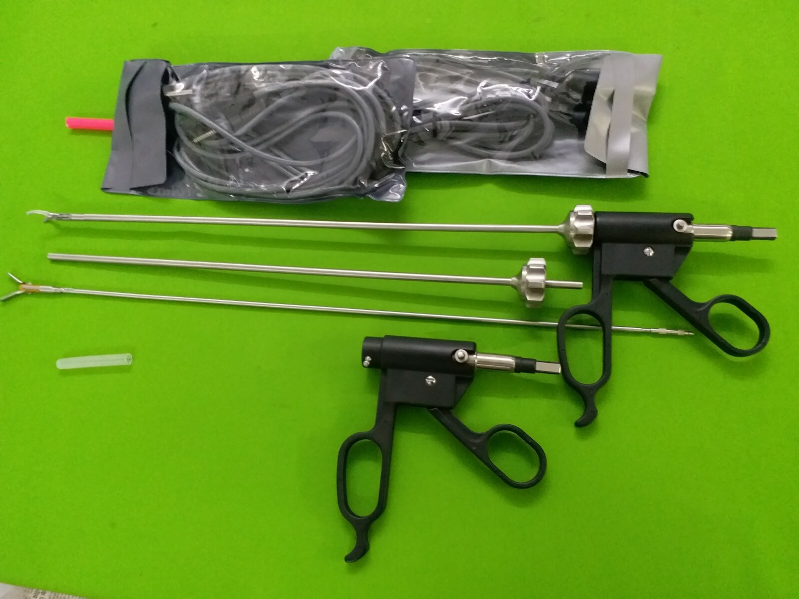 2PC New Bissinger Bipolar Forceps 5mmx330mm with Cable Laparoscopic Instruments