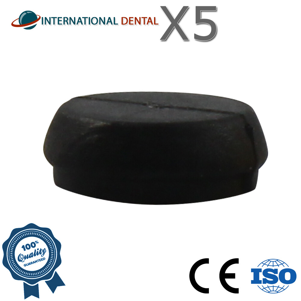5 Lab Silicone Caps For Lokator Attachment Dental Fixture Abutment No Retention