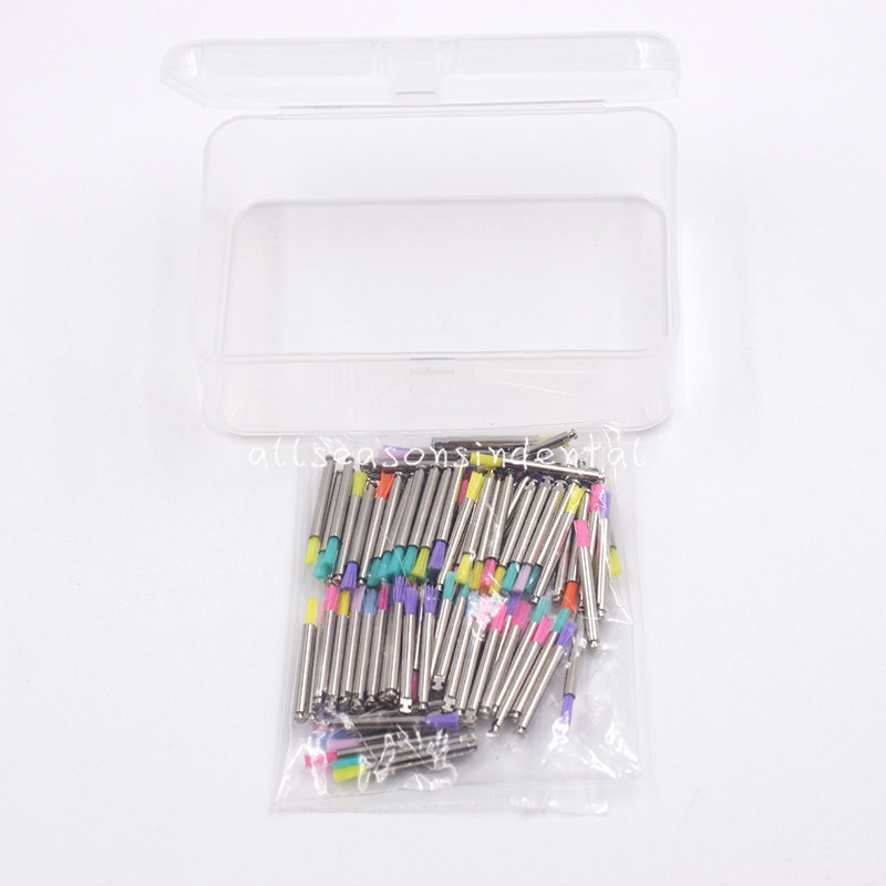 Dental Nylon Latch Flat Polishing Polisher Prophy Brush White/Mixed Color Choes