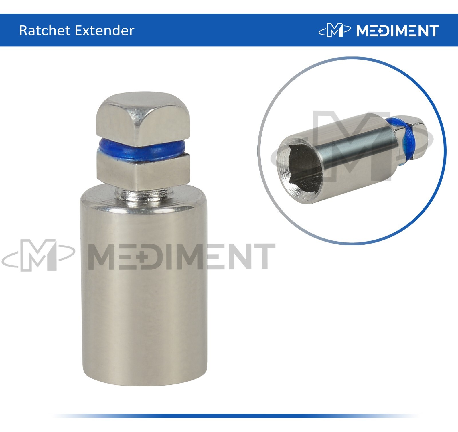 Ratchet Wrench Adapter Extender 4.0mm Square Dental Implant Tool Instrument CE