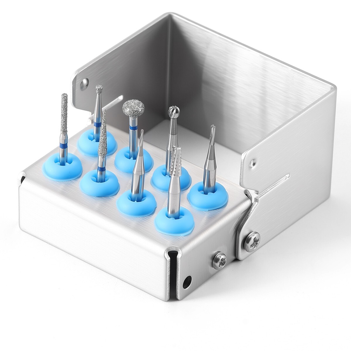 8/30Hole Dental Autoclave Bur Holder Block Disinfection Sterilizer for FG/CA Bur