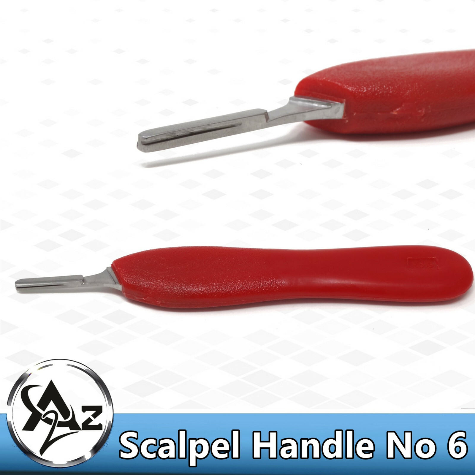 Scalpel Handles #5 #6 with Plastic Grip Handle for Surgical Blades #10 to 25