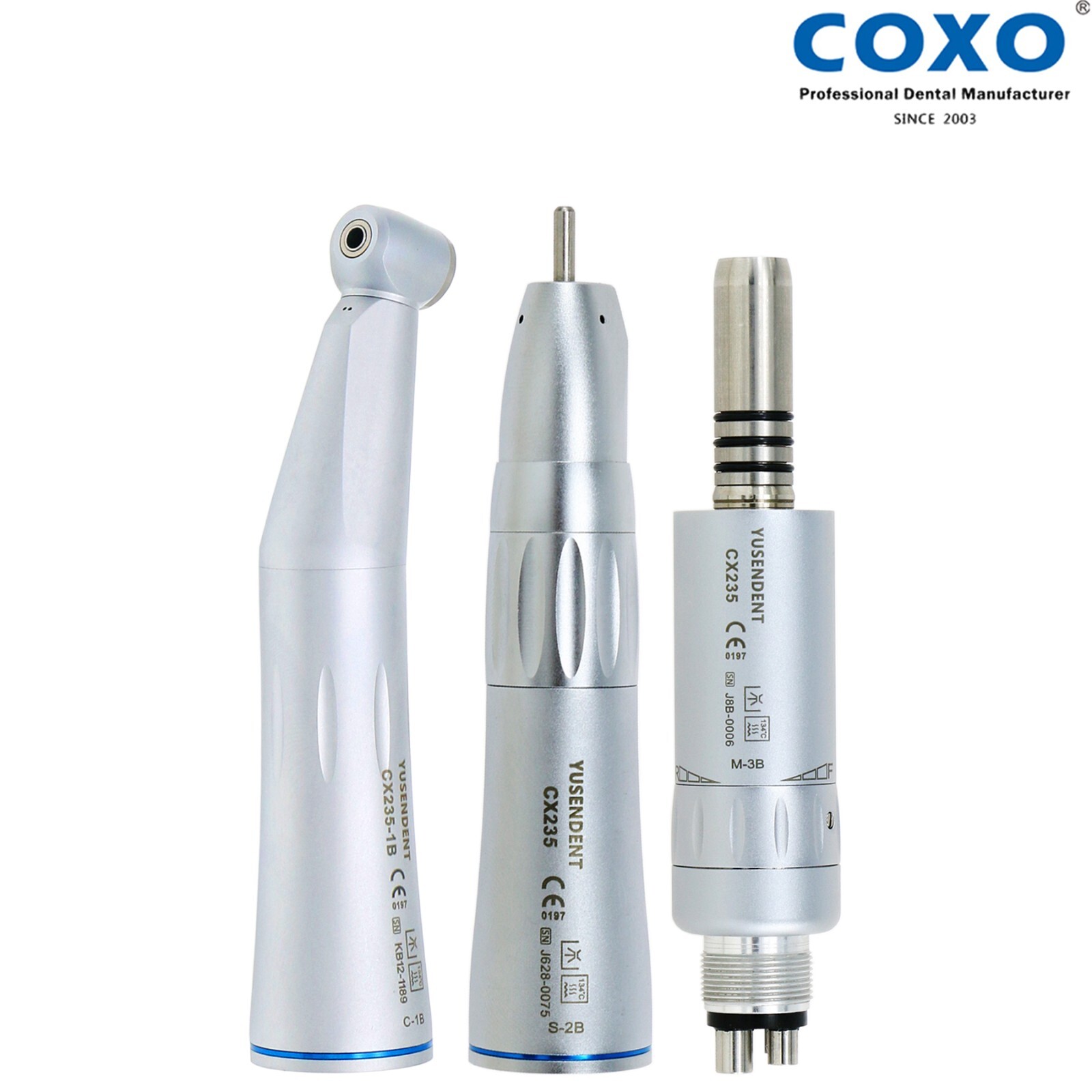 COXO Dental Low Speed Contra Angle Straight Handpiece Inner Water Air Motor 2/4H