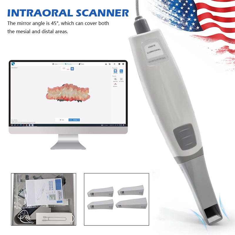 Dental 5Lights LED E-Generator High Speed Fiber Optic Handpiece 4Hole Shadowless
