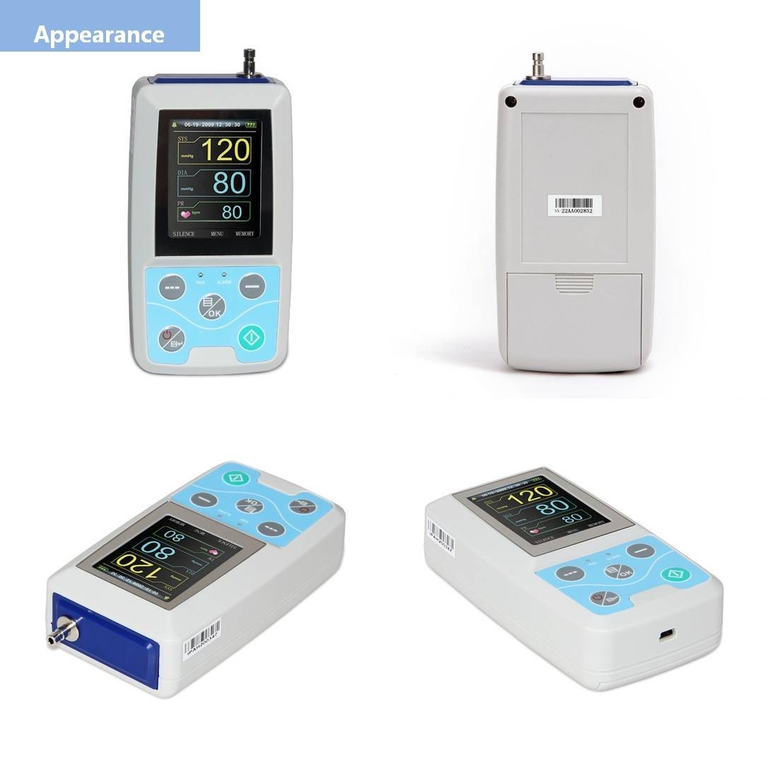 24 Hour Ambulatory Blood Pressure Monitor – Holter w/ Adult Cuff – Fast Shipping