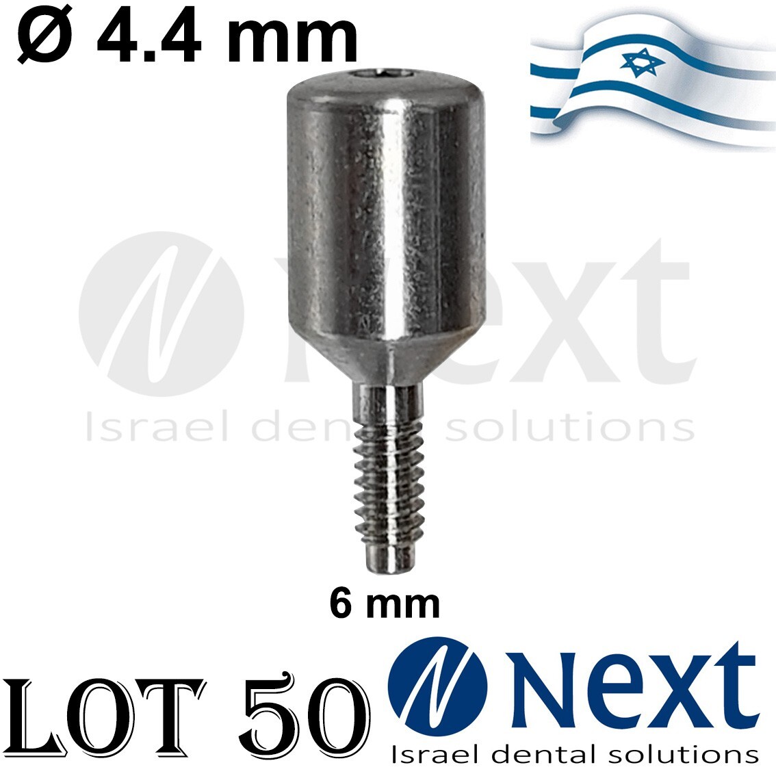 Lotx50 Healing Cap Abutment Ø 4.4 mm Internal Hex Slim Narrow platform 2.1 6 mm