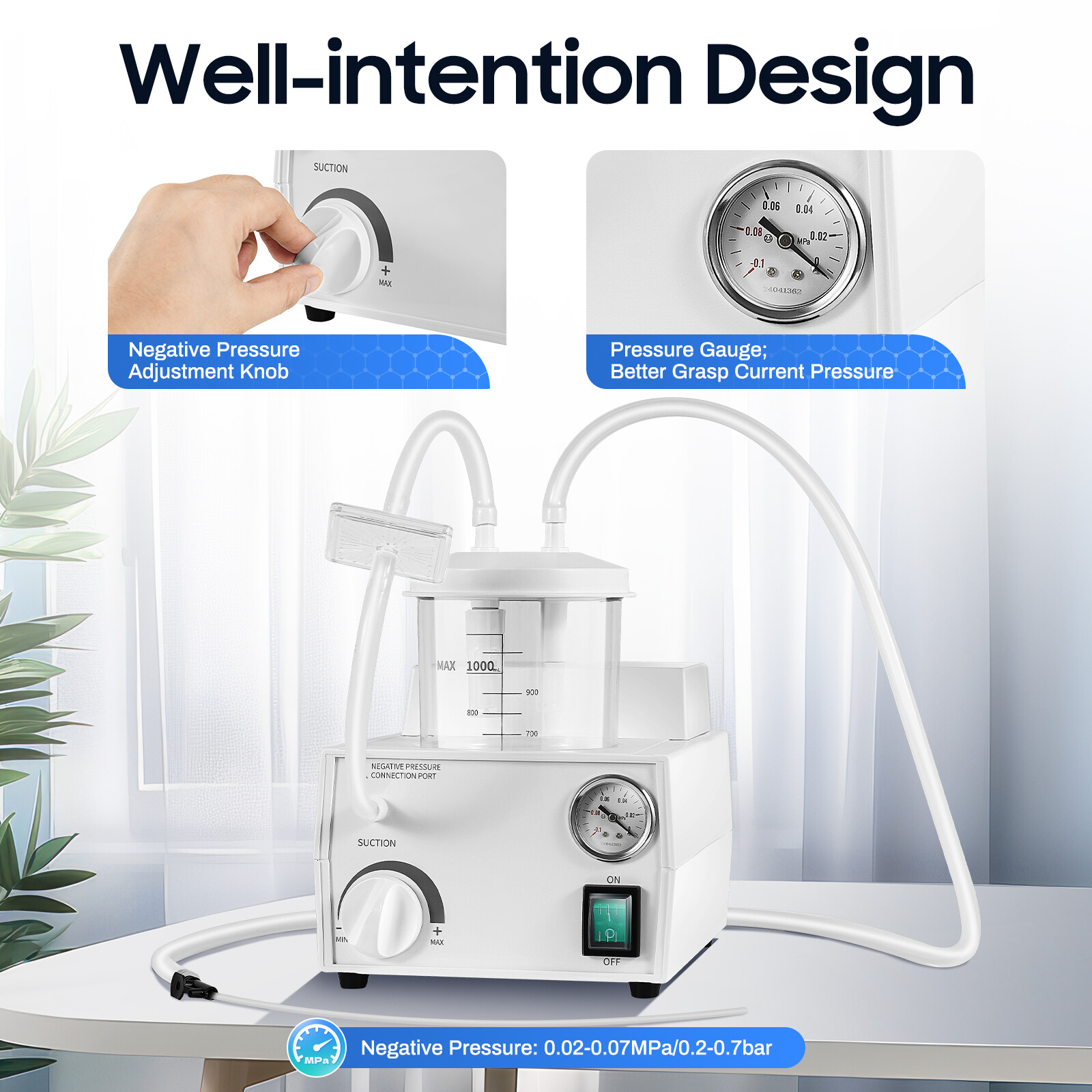 Portable Dental Suction Machine Oral Emergency Vacuum Phlegm Suction Unit