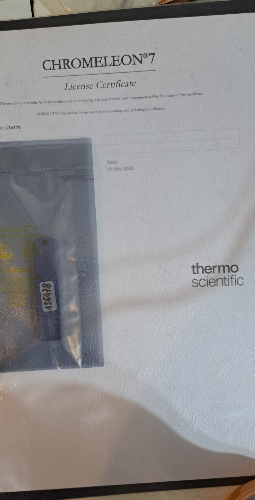 Thermo Scientific DIONEX Chromeleon 7.2.x , software license, SDK Runtime = 1
