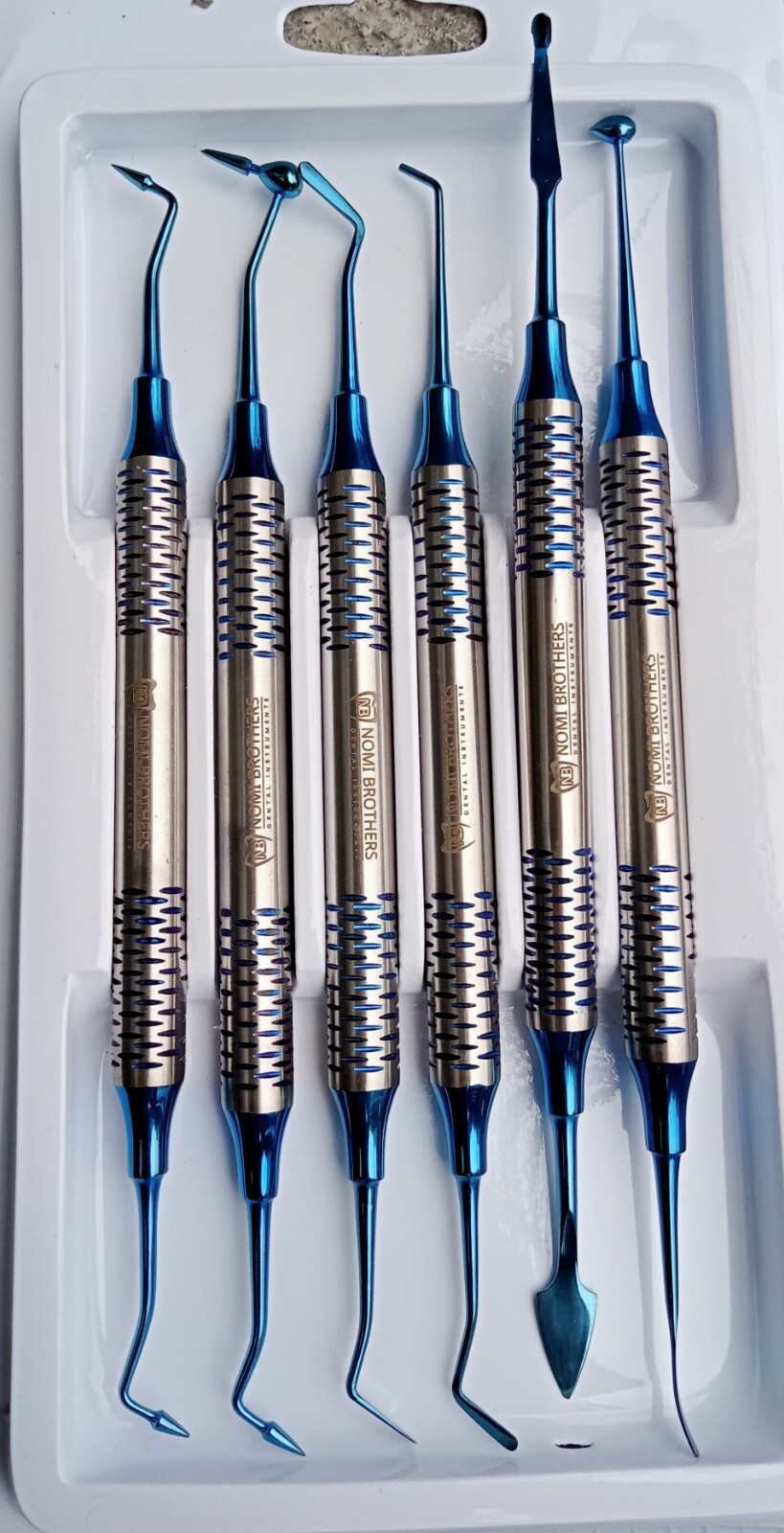 6pcs/set Dental Composite Resin Filling Spatula Repair Restorative Instruments