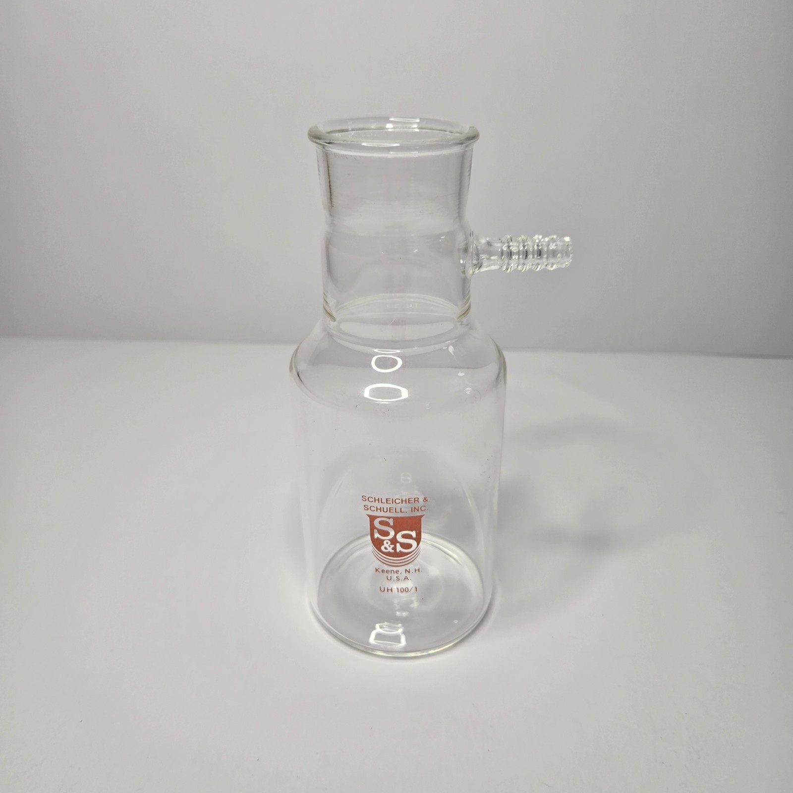 Vintage Schleicher & Schuell S&S Lab Glass Flask UH100/1 Scientific Glassware