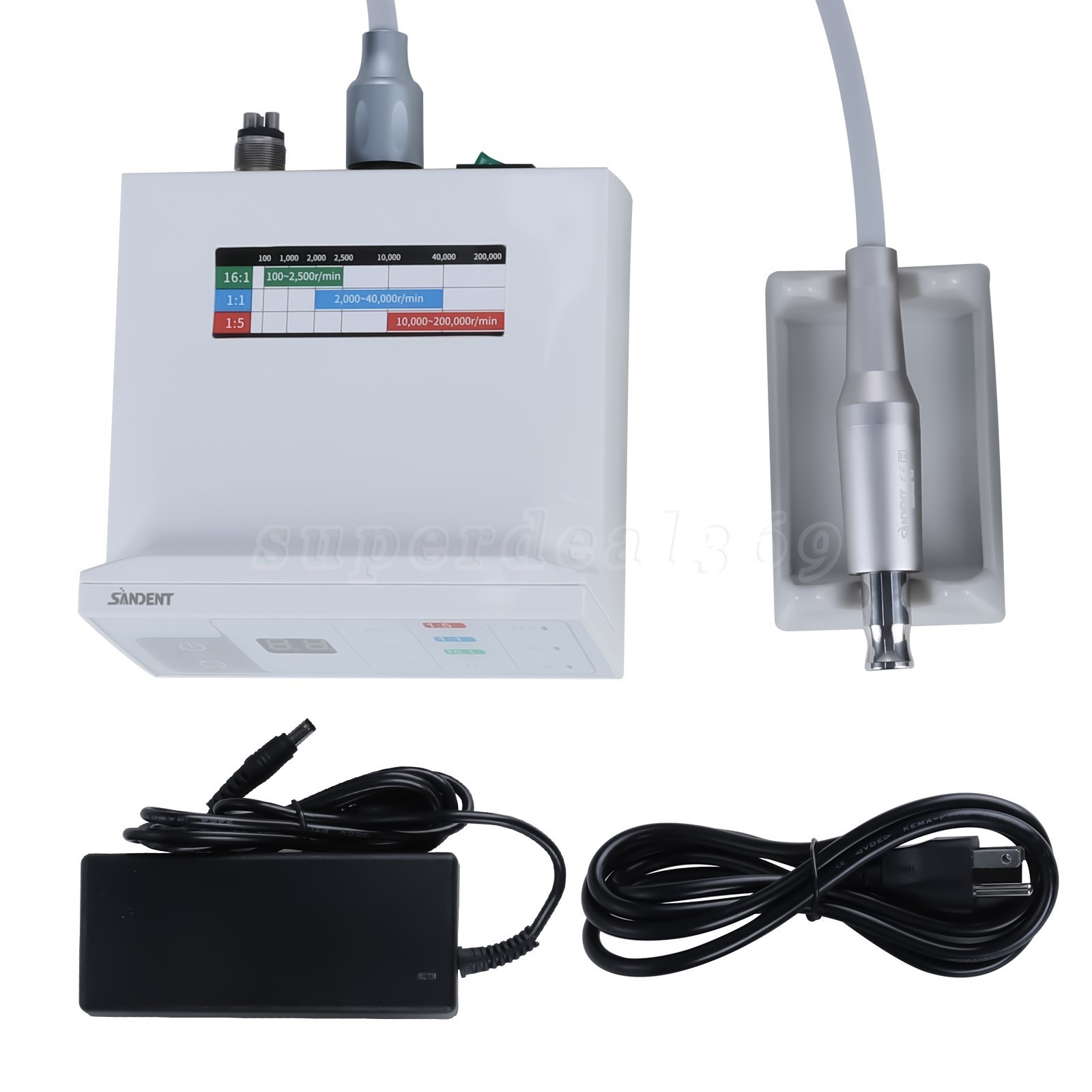 Dental Electric LED Brushless Micro Motor/ 1:5 Increasing Handpiece ASkeadnt DS