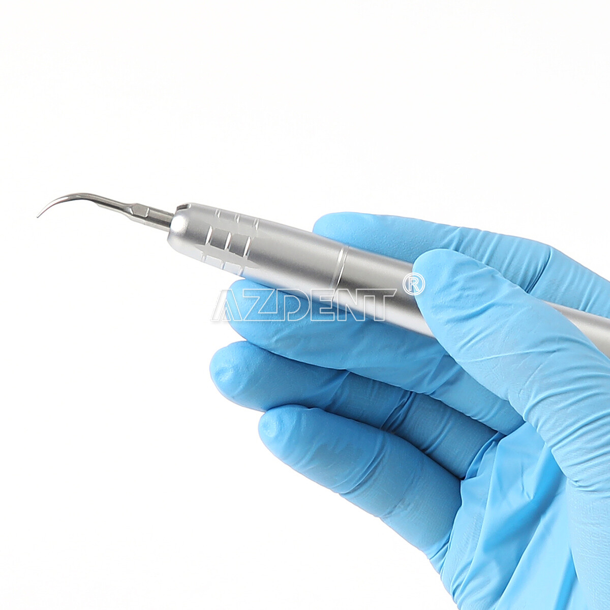 AZDENT Dental Ultrasonic Air Scaler Handpiece 4 Holes + 3 Compatible Tips