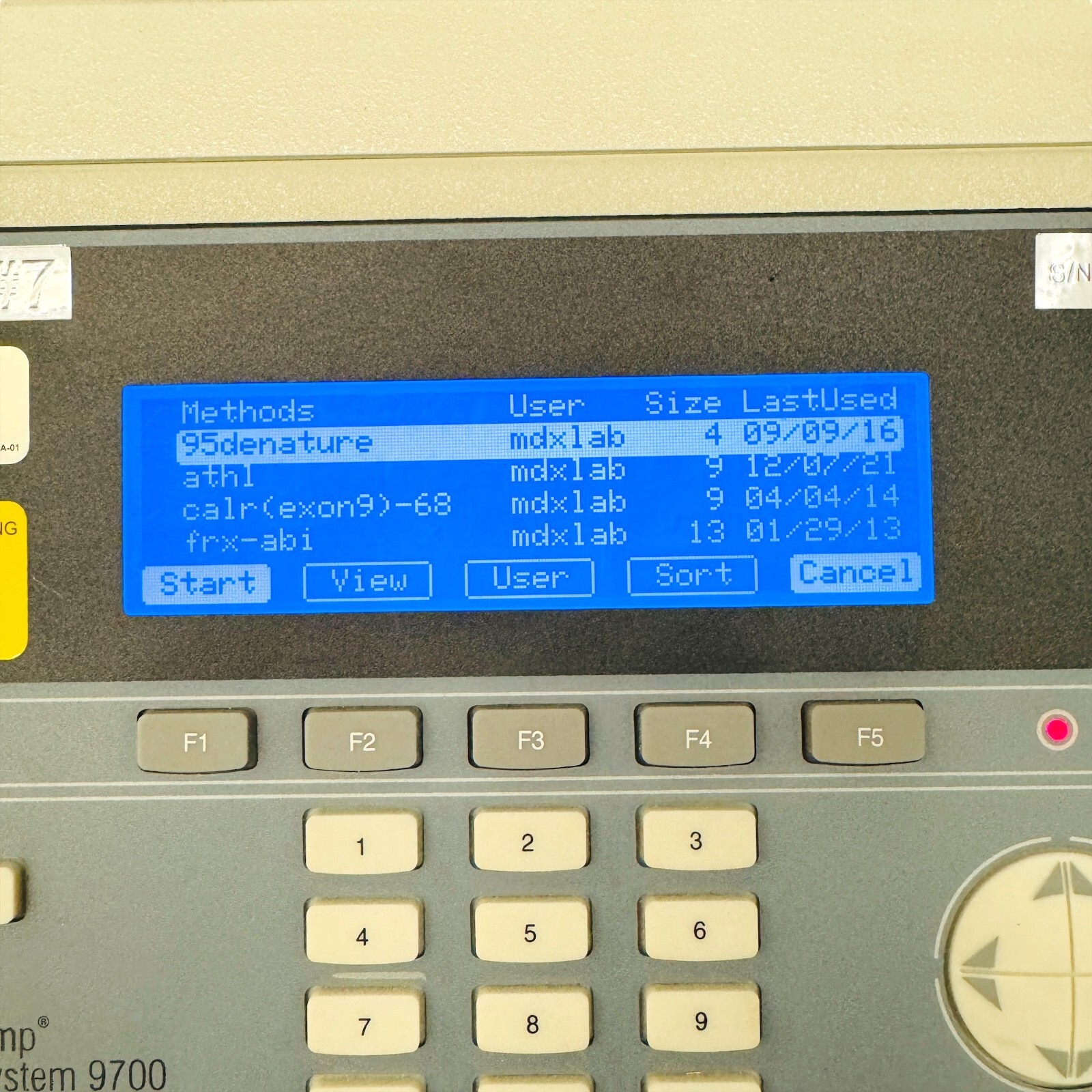 Applied Biosystems 9700 GeneAmp PCR System Thermal Cycler 96 Well, N8050200