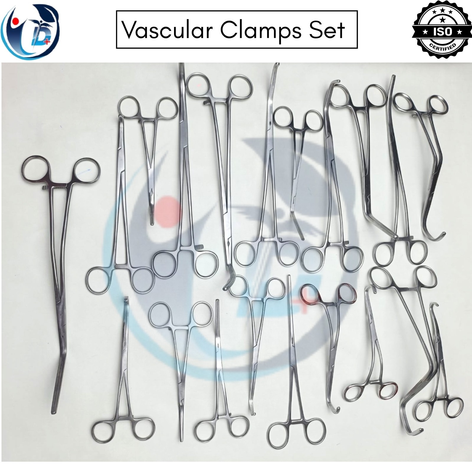 Vascular Clamps Surgery Instruments Debaky 20 Pcs Set Surgical Instruments CE