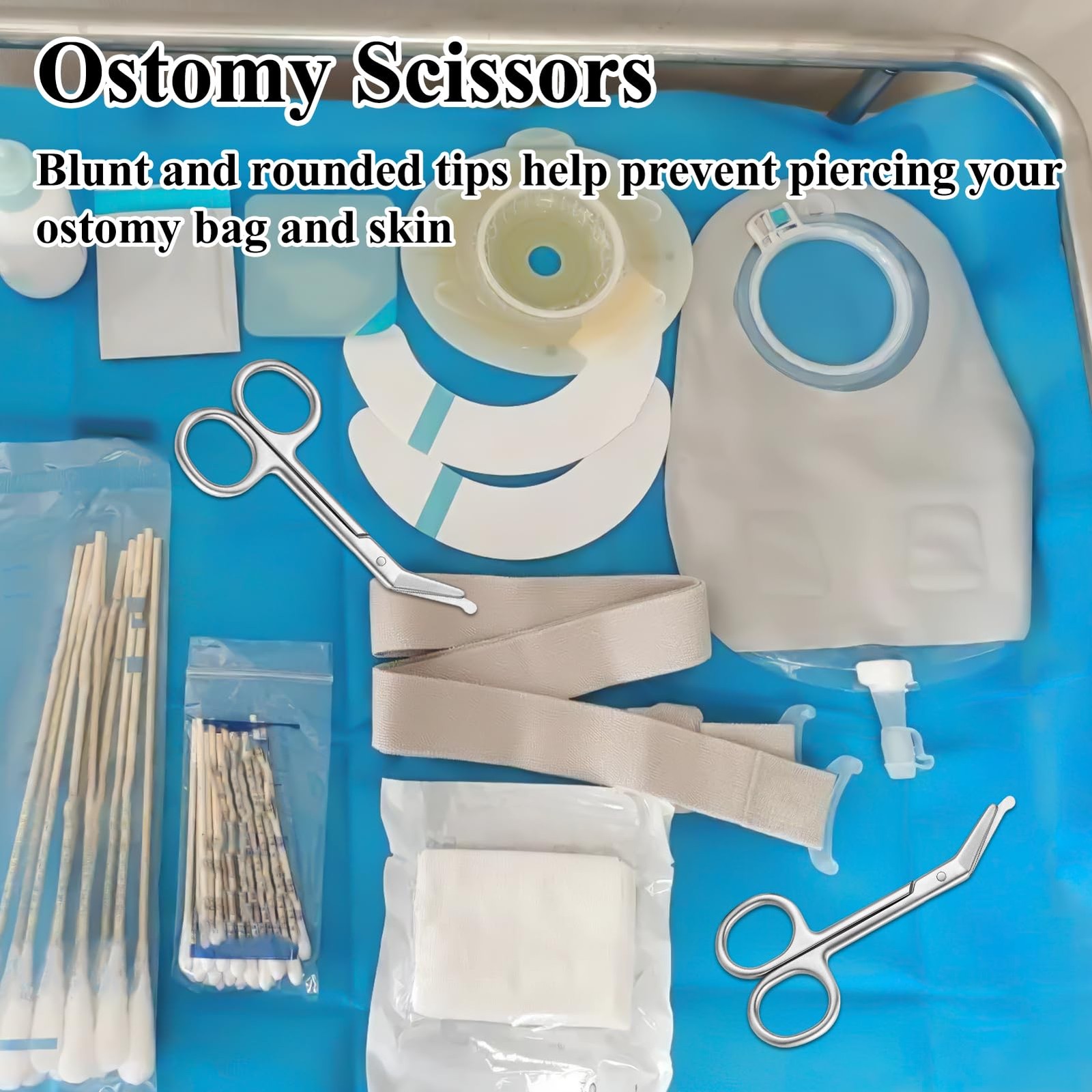 2Pcs Ostomy Scissors, Ostomy Supplies for Ostomy Care, Colostomy, Urothrostom…