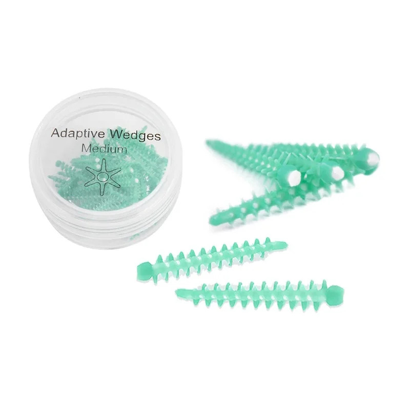 40Pc Dental Adaptive Silicone Interdental Wedge Contoured Matrice Elastic Wedges