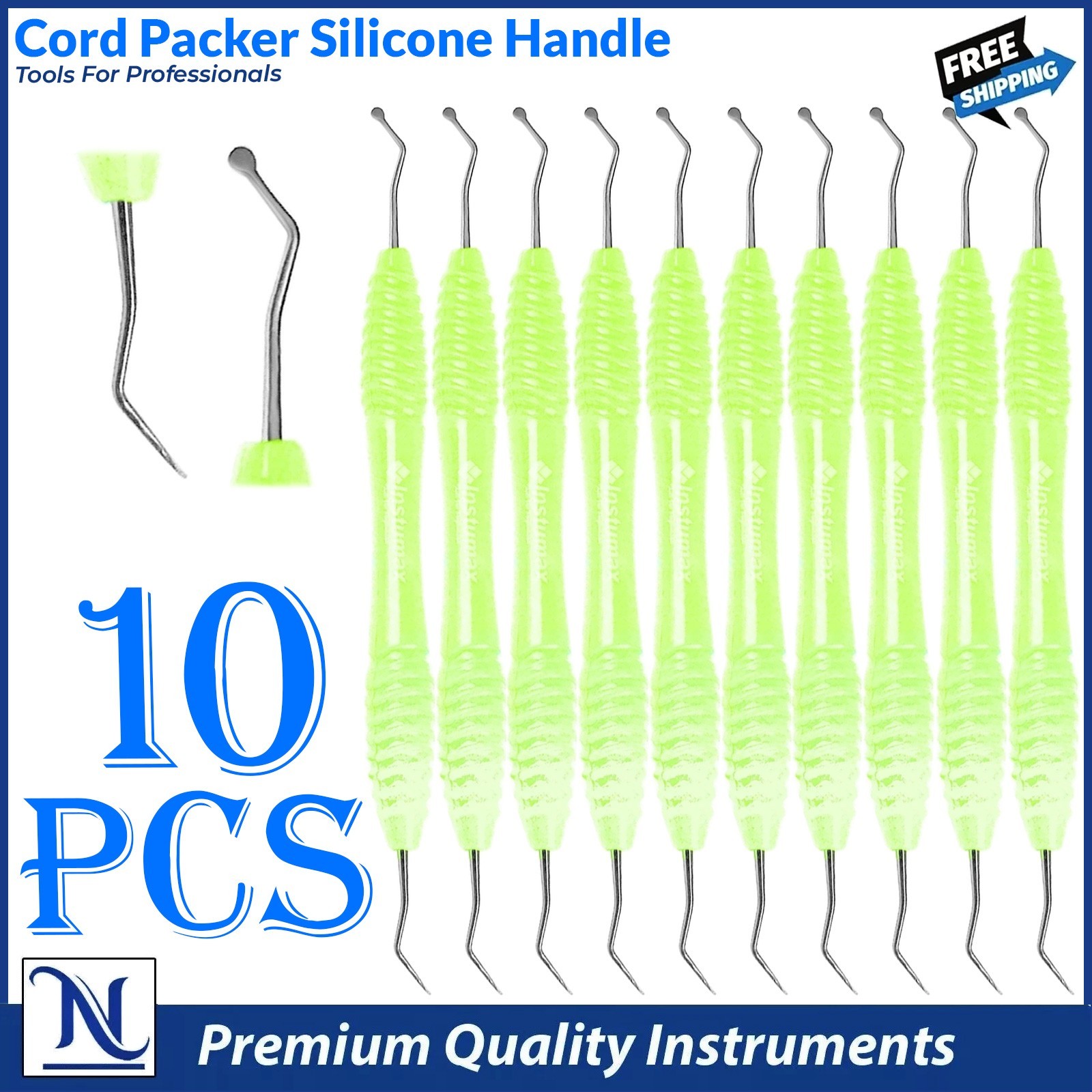 Dental Cord Packer Small Tip Gingival Atraumatic Retraction Instruments