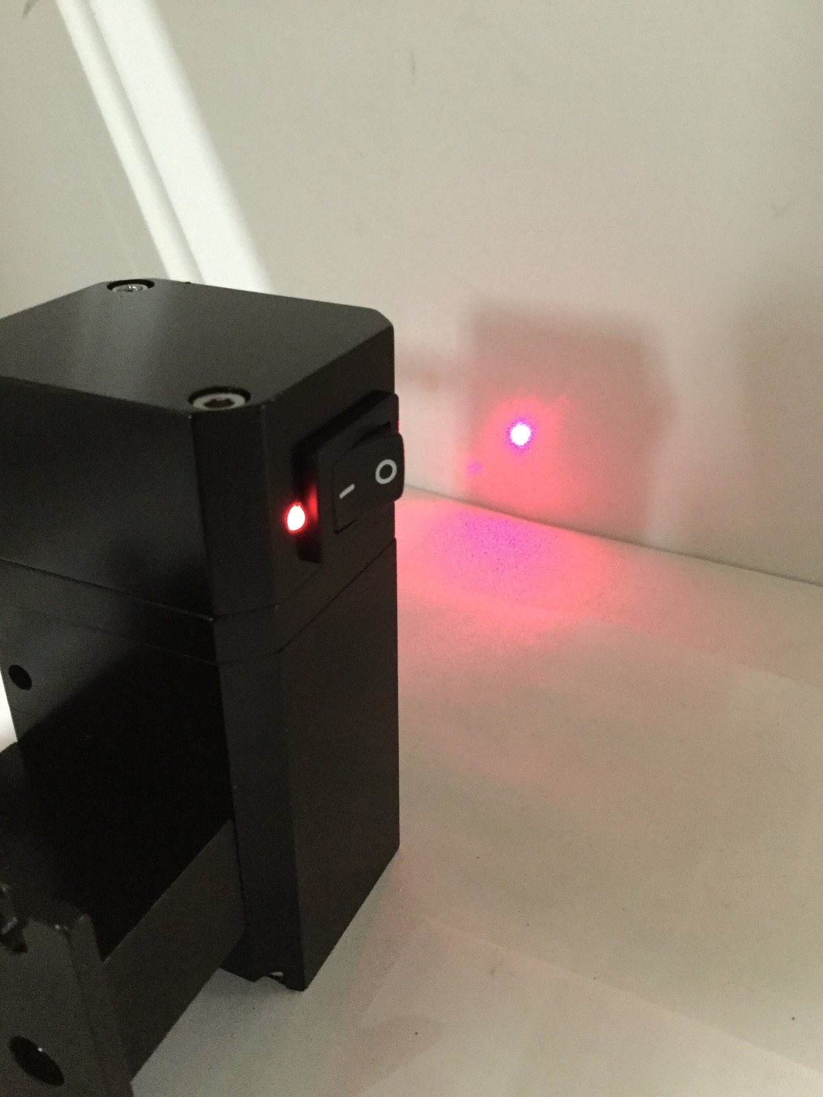 Synrad Red Diode Pointer CO2 Laser Alignment 5mW 650nm, Ø3mm Beam, 5VDC 50mA