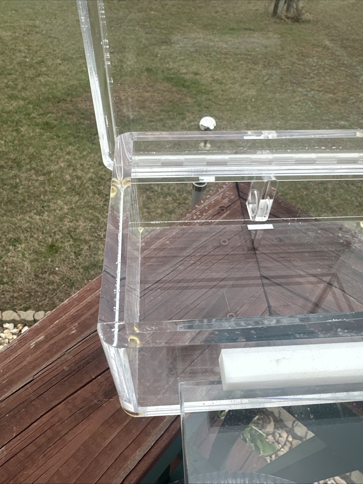 VTG Nalgene Scientific Acrylic Lab Locking Storage Container w/Simplex Lock