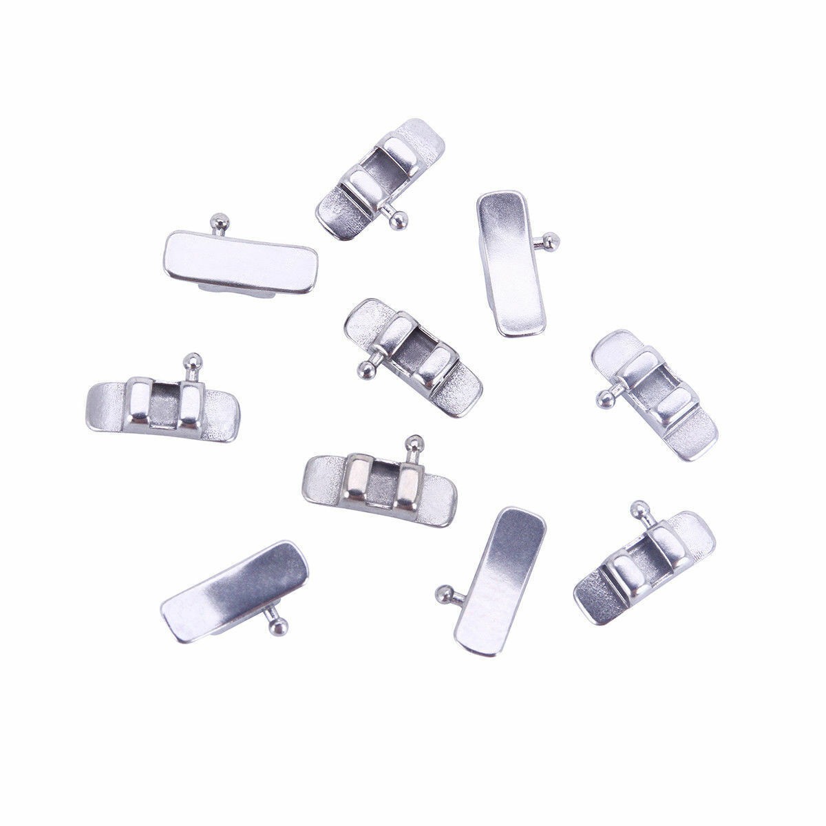 Dental Orthodontic Lingual Sheath Button Left/Right/No Hook Stainless Steel