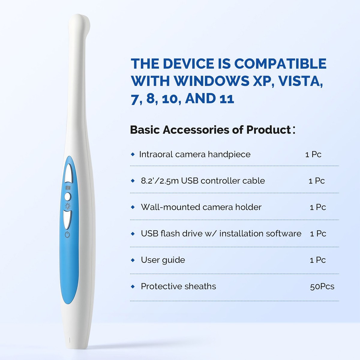 6 LED Dental USB Intraoral Camera Imaging Intra Oral Endoscope+Software U Disk