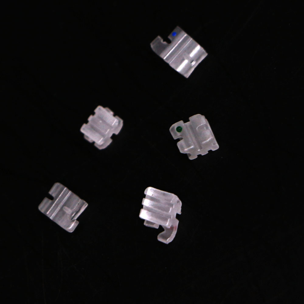 10 Kits Dental Class I Ceramic Bracket Roth 0.22 with 345 Hooks