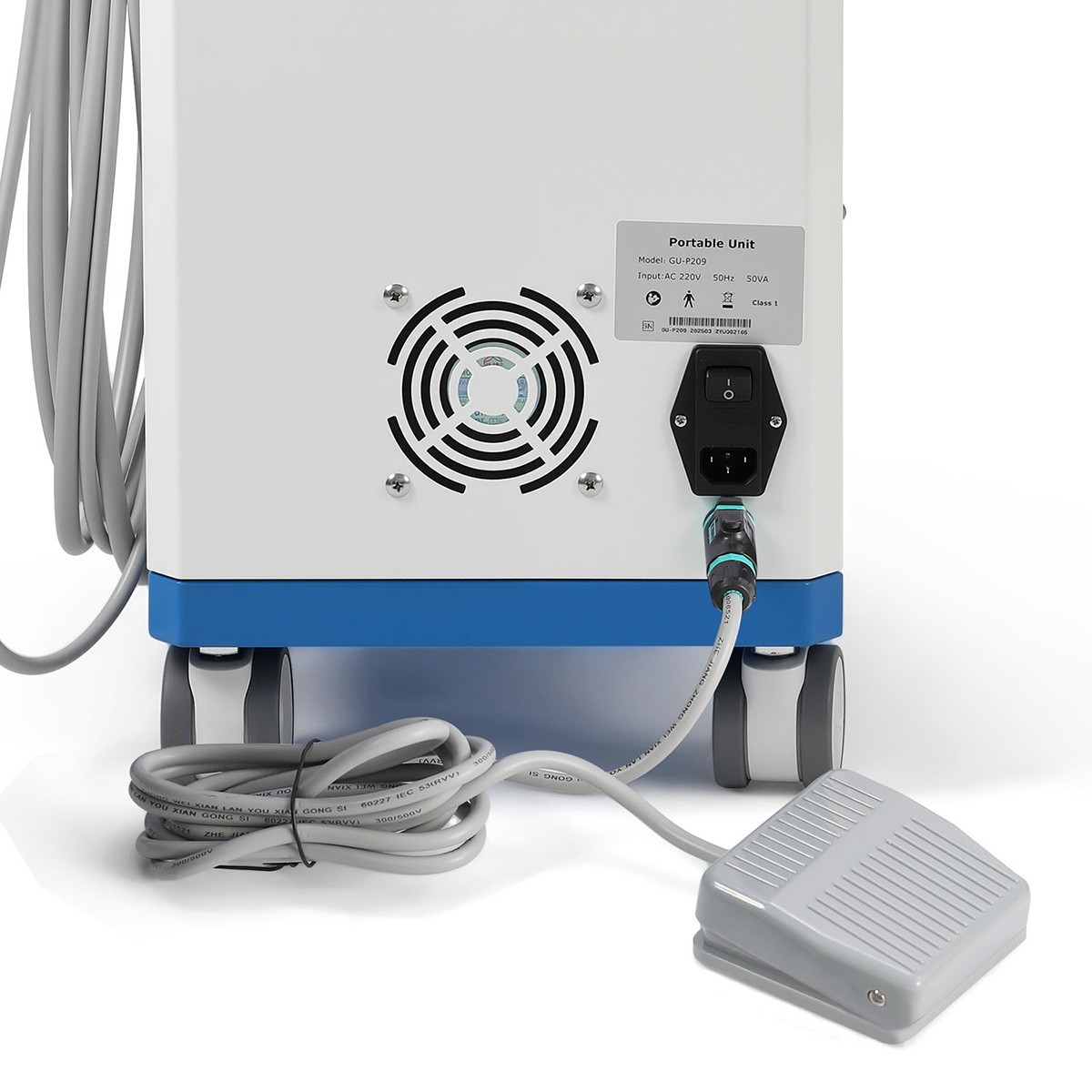 Dental Cart Delivery Unit with Air Compressor LED Curing Light Scaler PU-P209