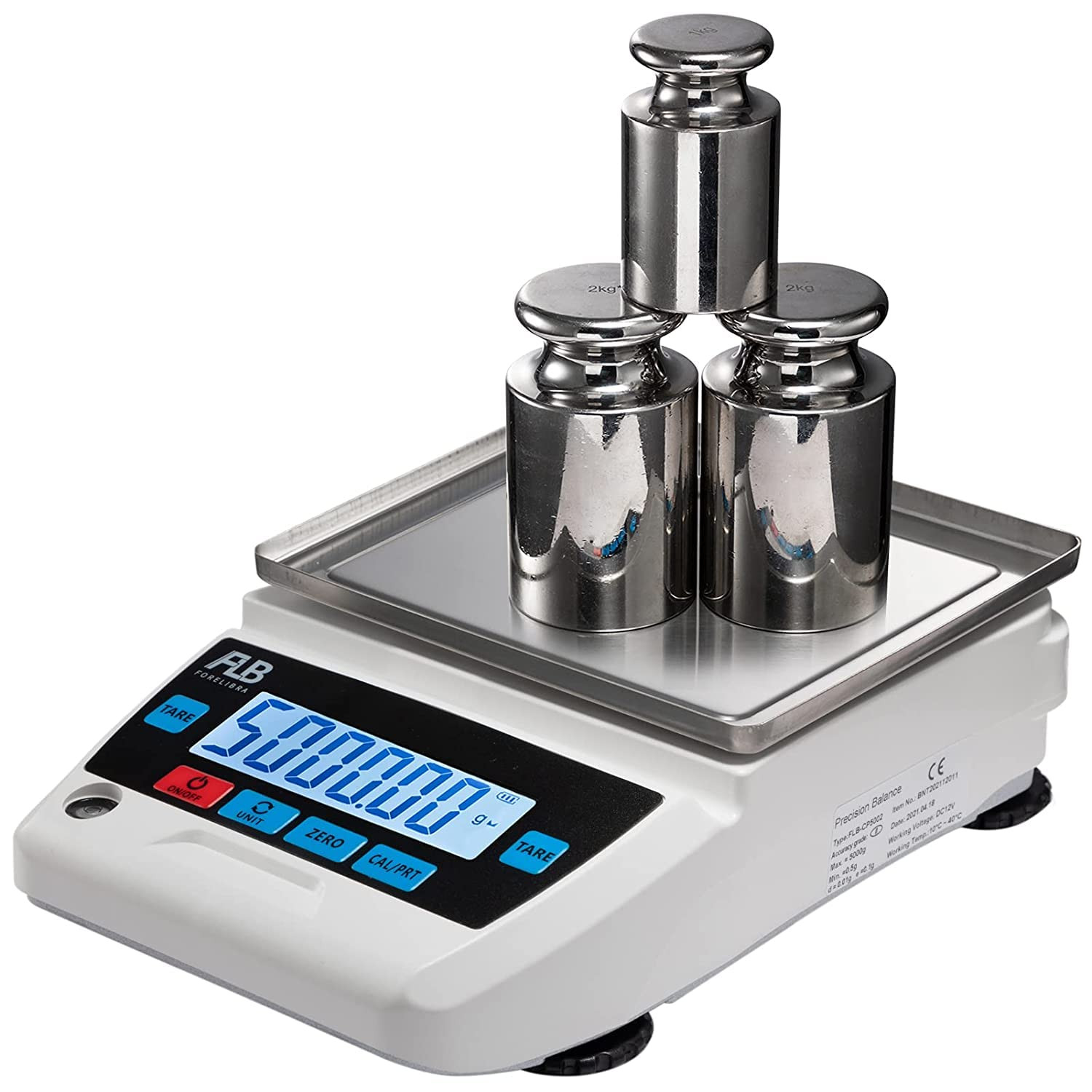 Lab Scale 5000G 0.01G Digital Precision Analytical Balance DWT Unit 10Mg High Pr