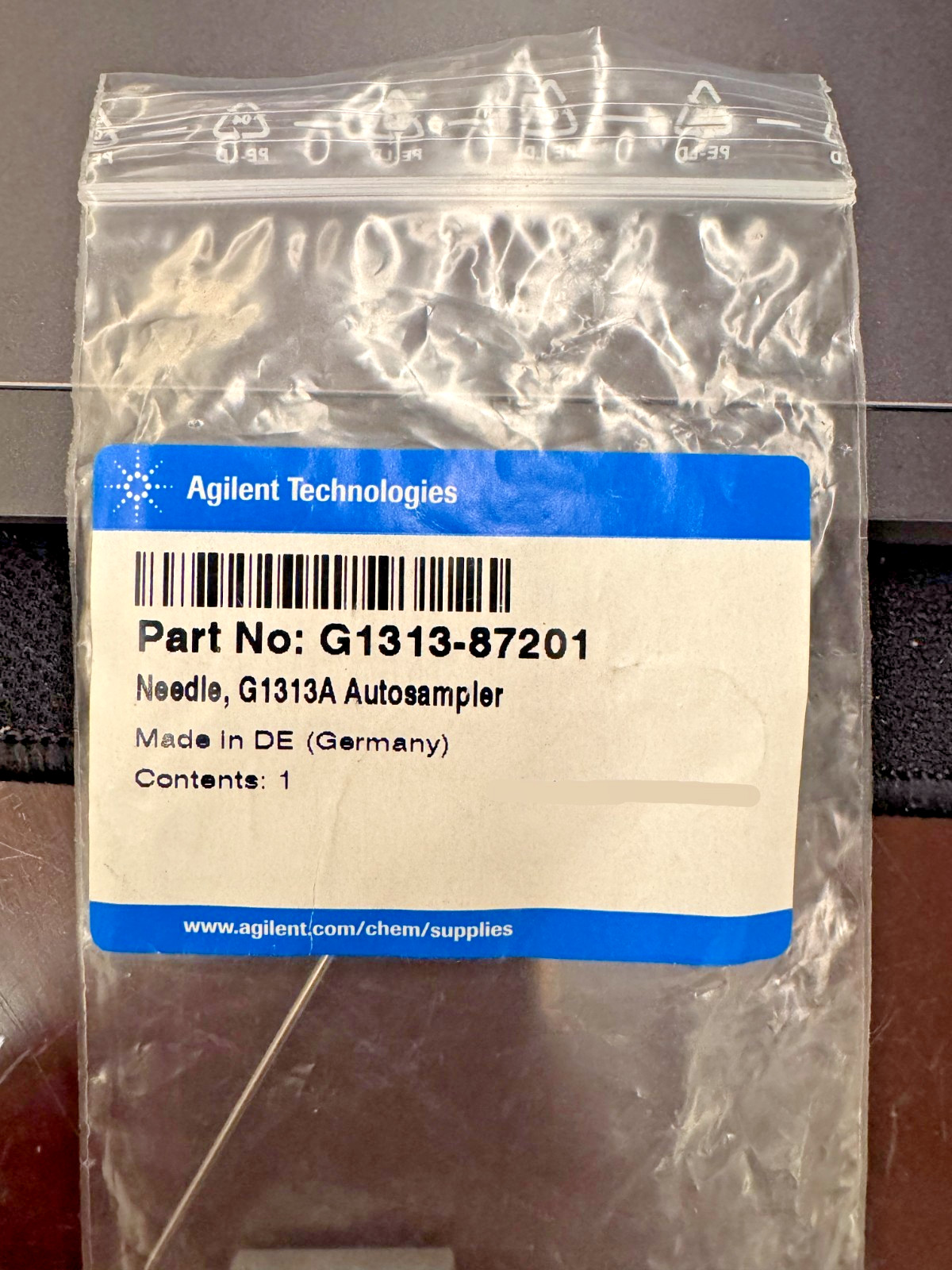 Agilent G1313-87201 Needle assembly for G1313A Autosampler Brand New