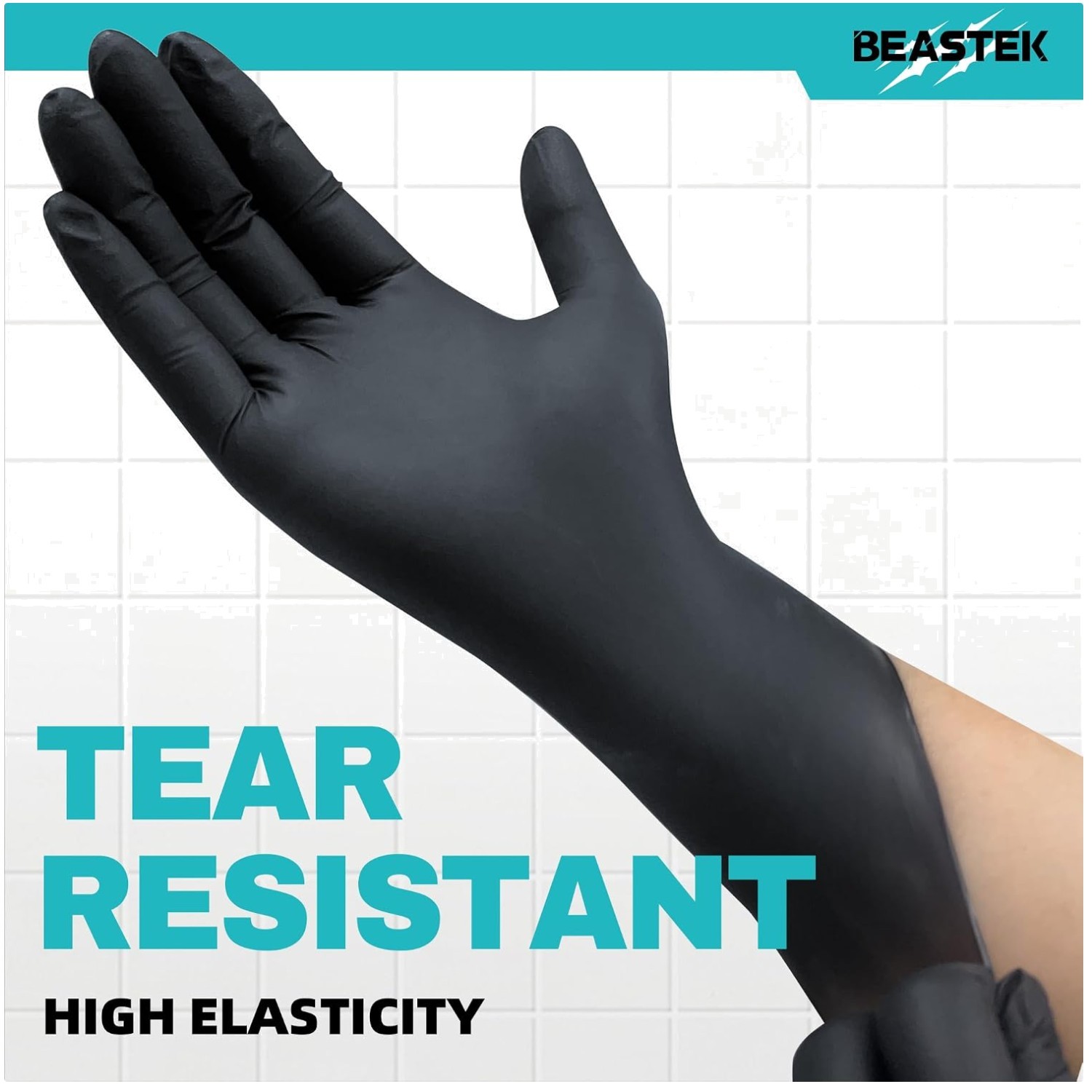 Black Nitrile Exam Gloves 100 Ct, Latex & Powder-Free