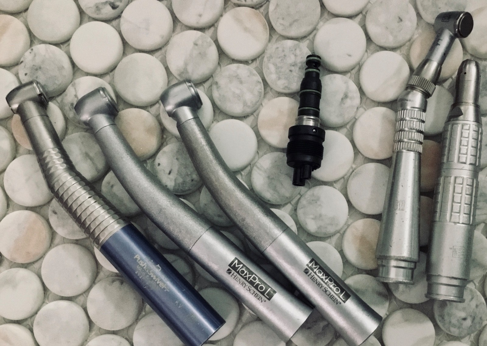 Benco Push & Swivel, Henry Schein Max Pro L, Midwest Nose Cone, Contra Angle etc