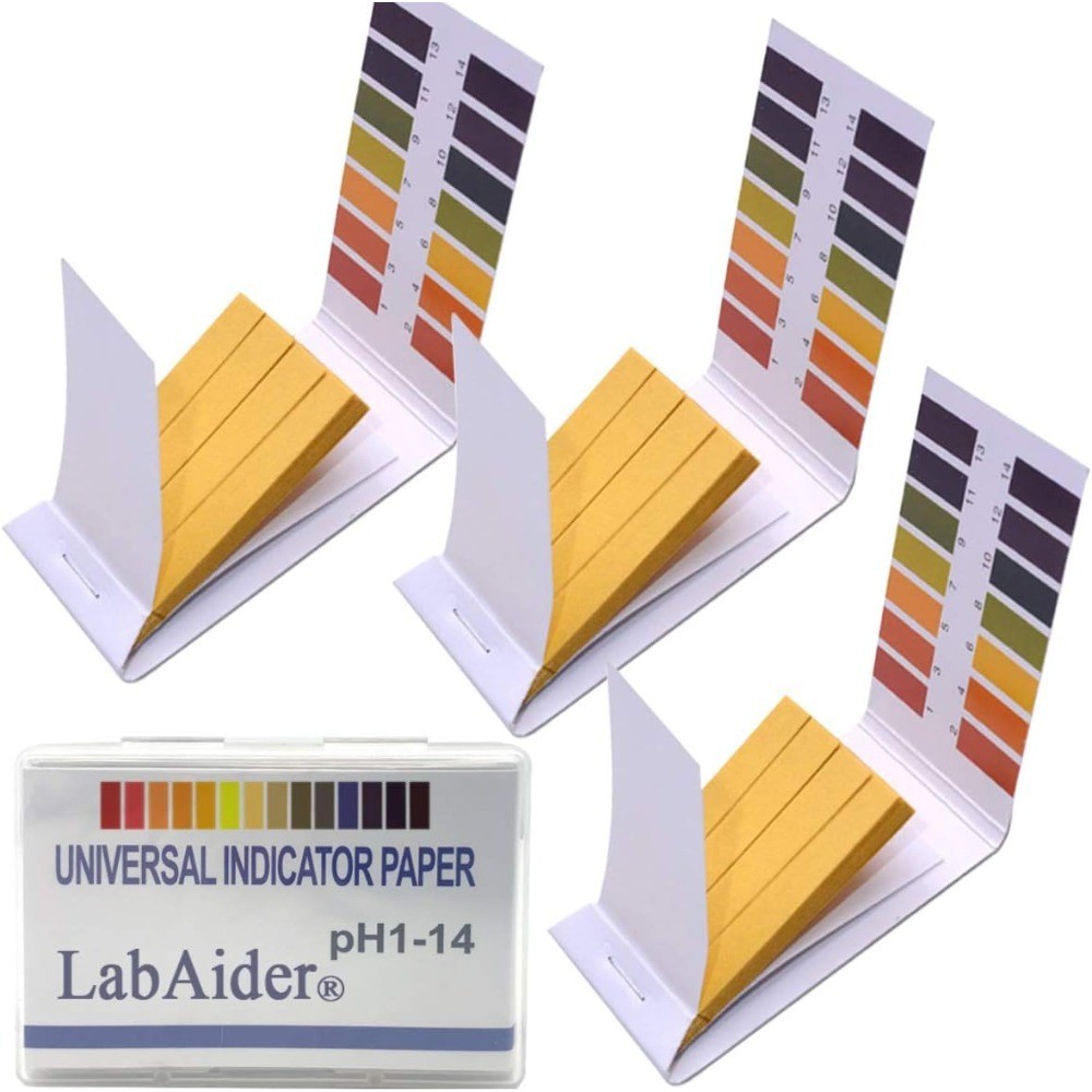 pH 1-14 Test Paper 240 Strips Litmus Testing Strips for Saliva Urine Water Soil
