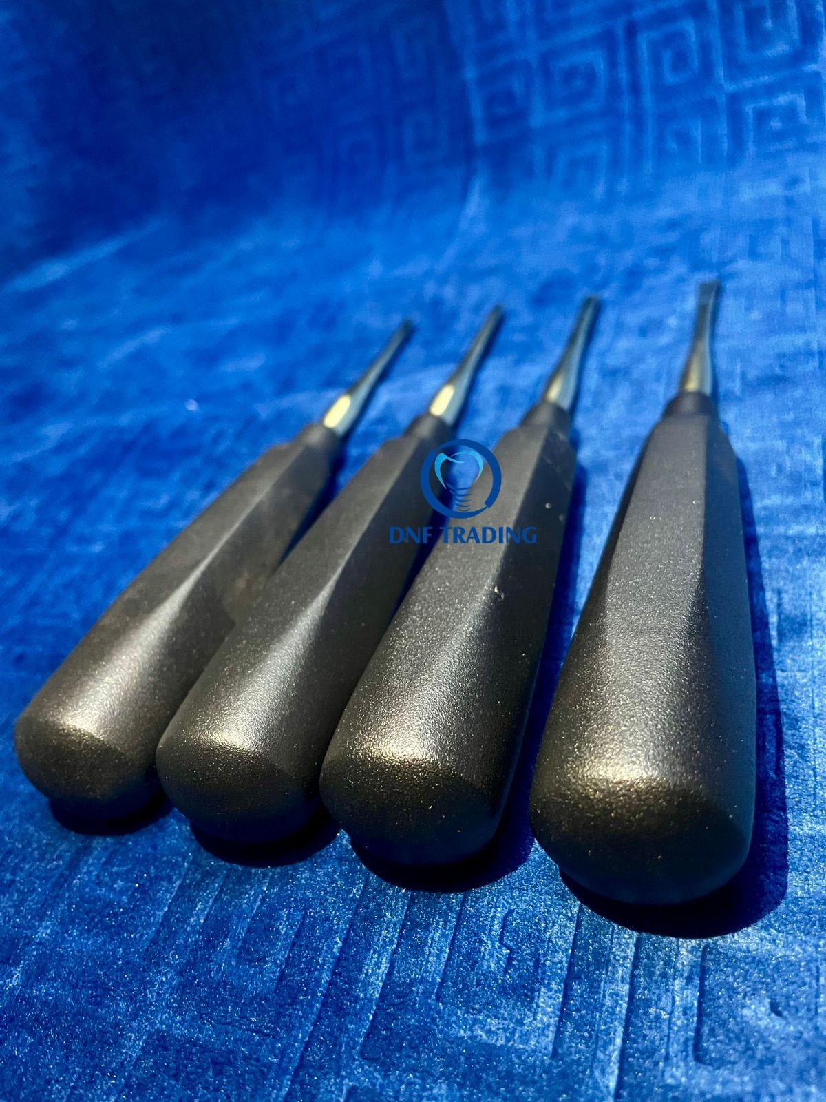 GERMAN 4 PC STRAIGHT DENTAL SURGERY EXTRACTING LUXATING APICAL ROOT TIP ELEVATOR