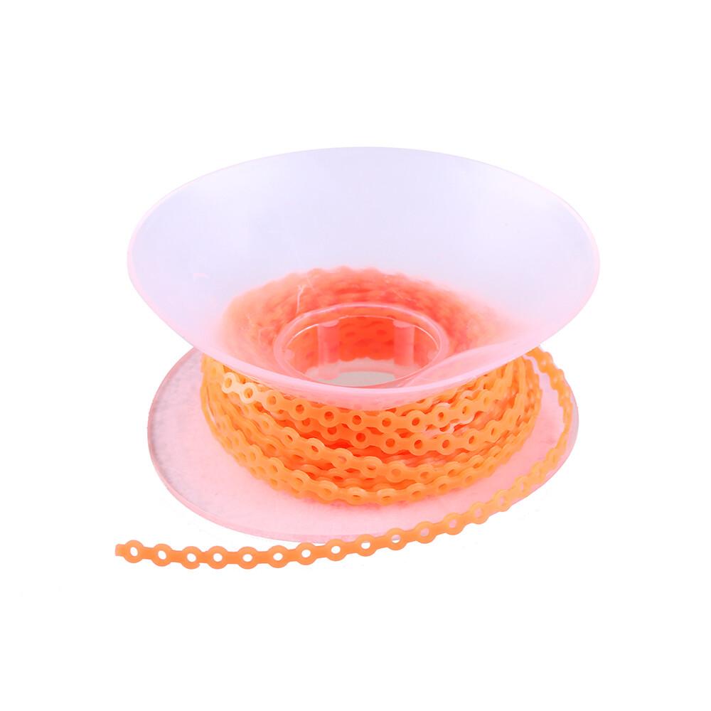 10 X Dental Orthodontic Continuous Elastolink Elastic Ultra Power Chain Colorful